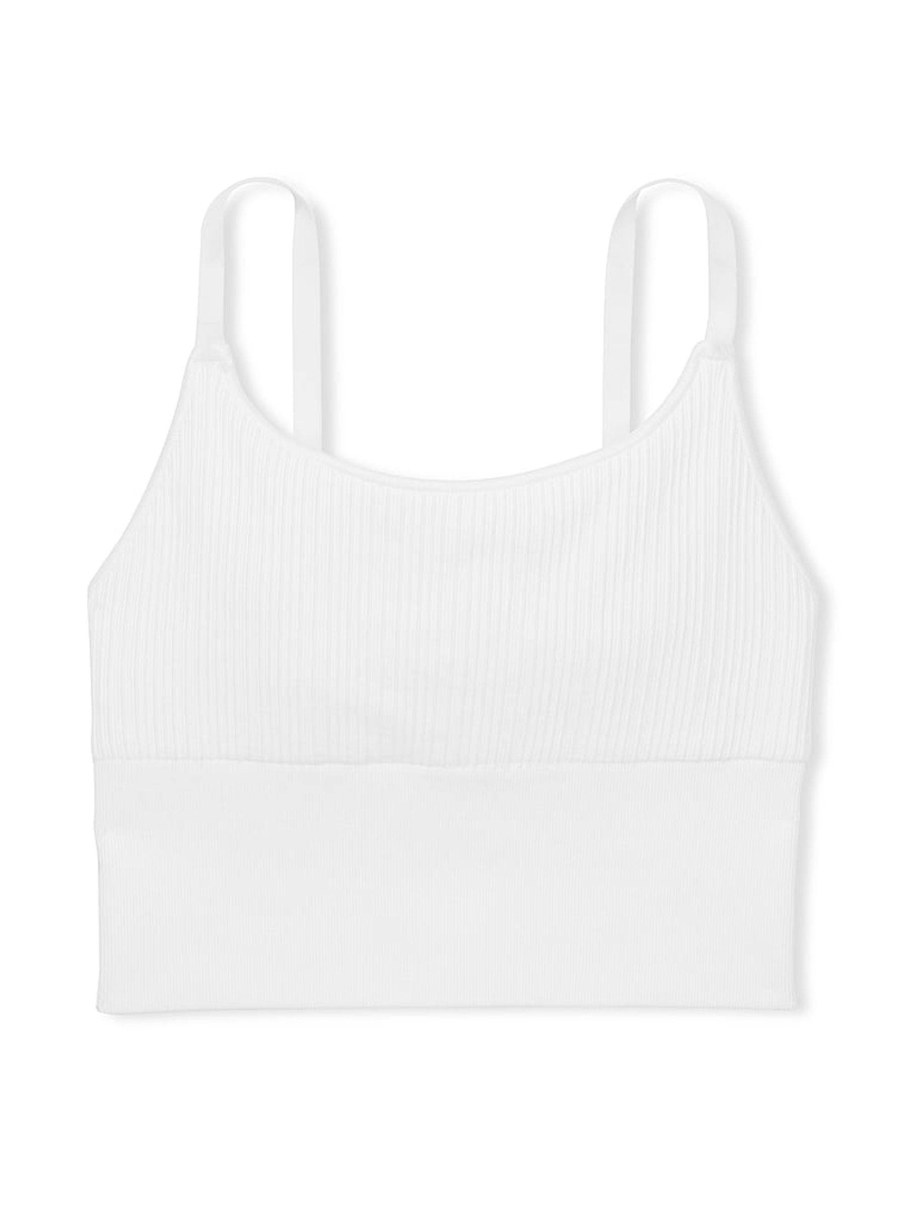 Optic White Longline Seamless Low Impact Sports Bra - Image 4 of 4