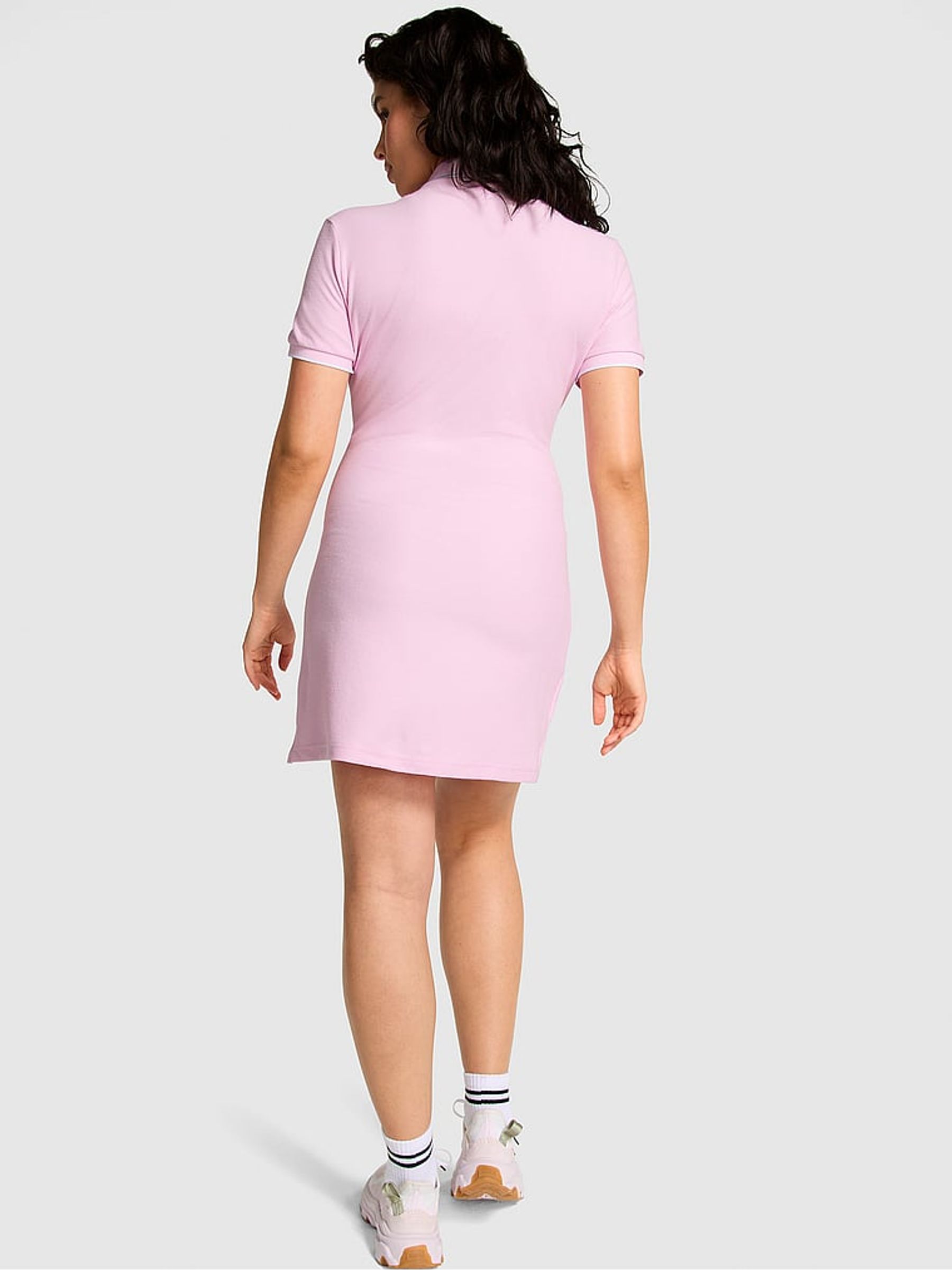 Spring Orchid Pink Polo Dress - Image 2 of 2
