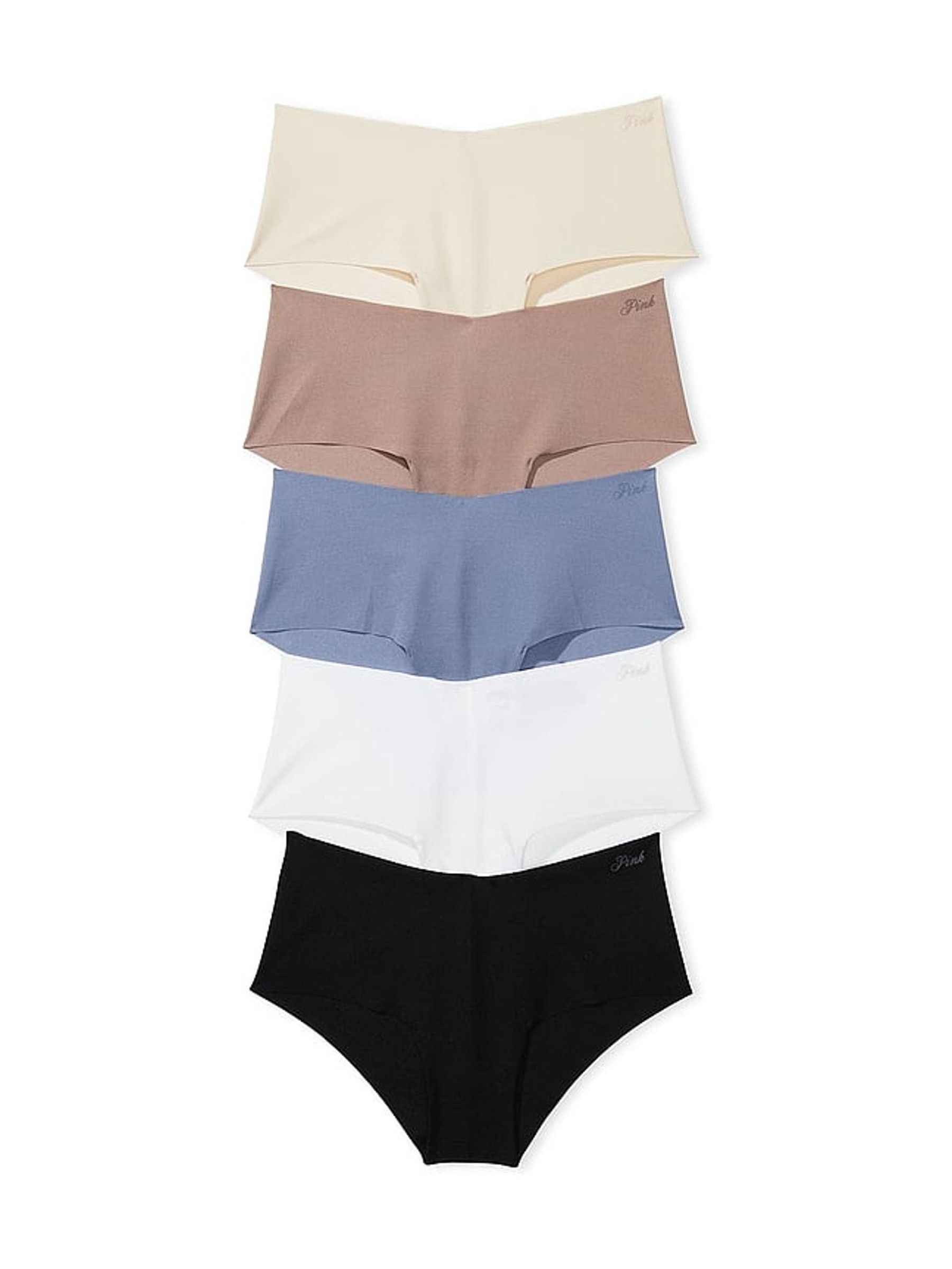 Black/Blue/Nude/White Cheeky 5 Pack Knickers - Image 1 of 6