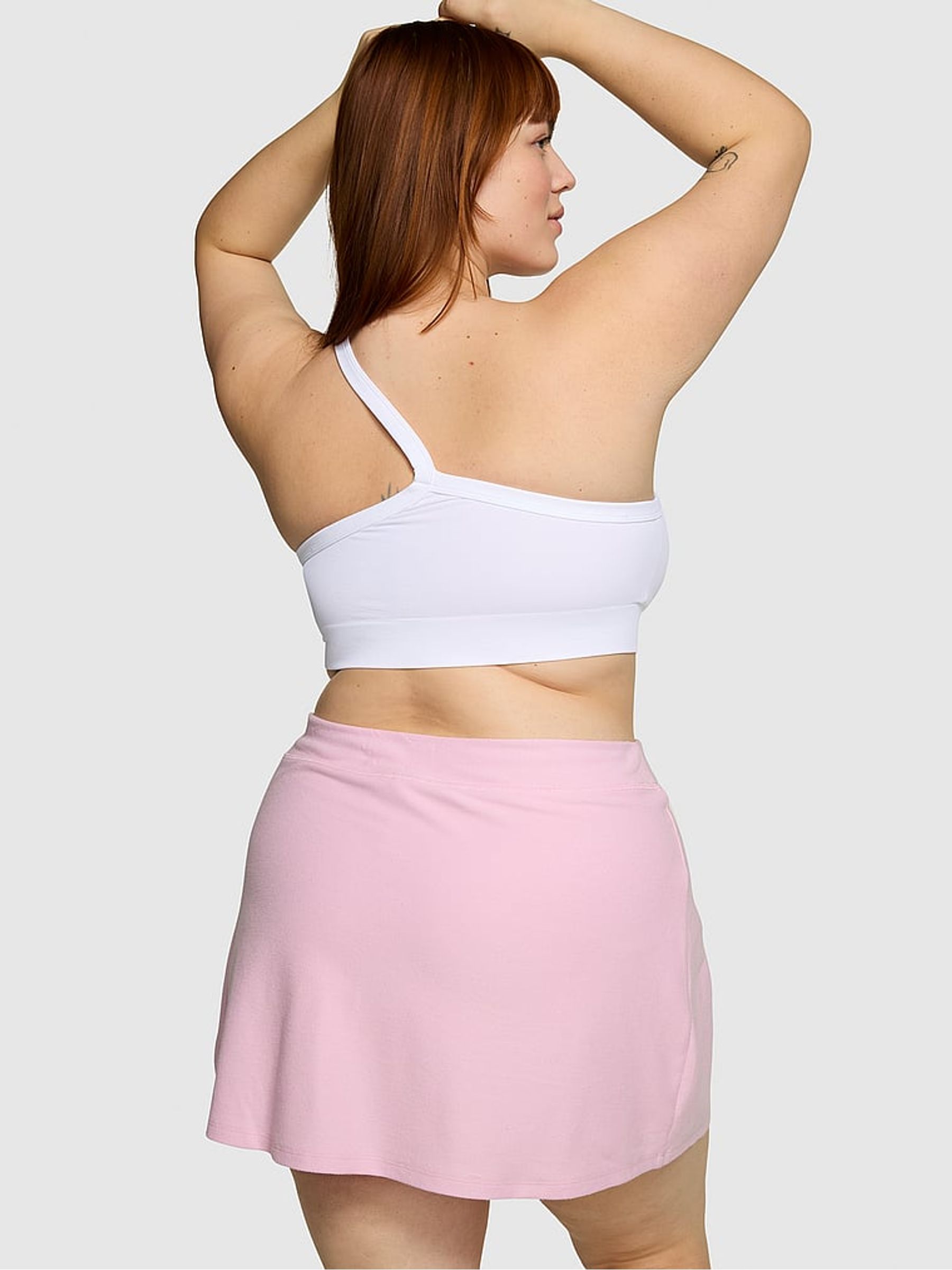 Spring Orchid Pink Piqué Wrap Skirt - Image 2 of 4