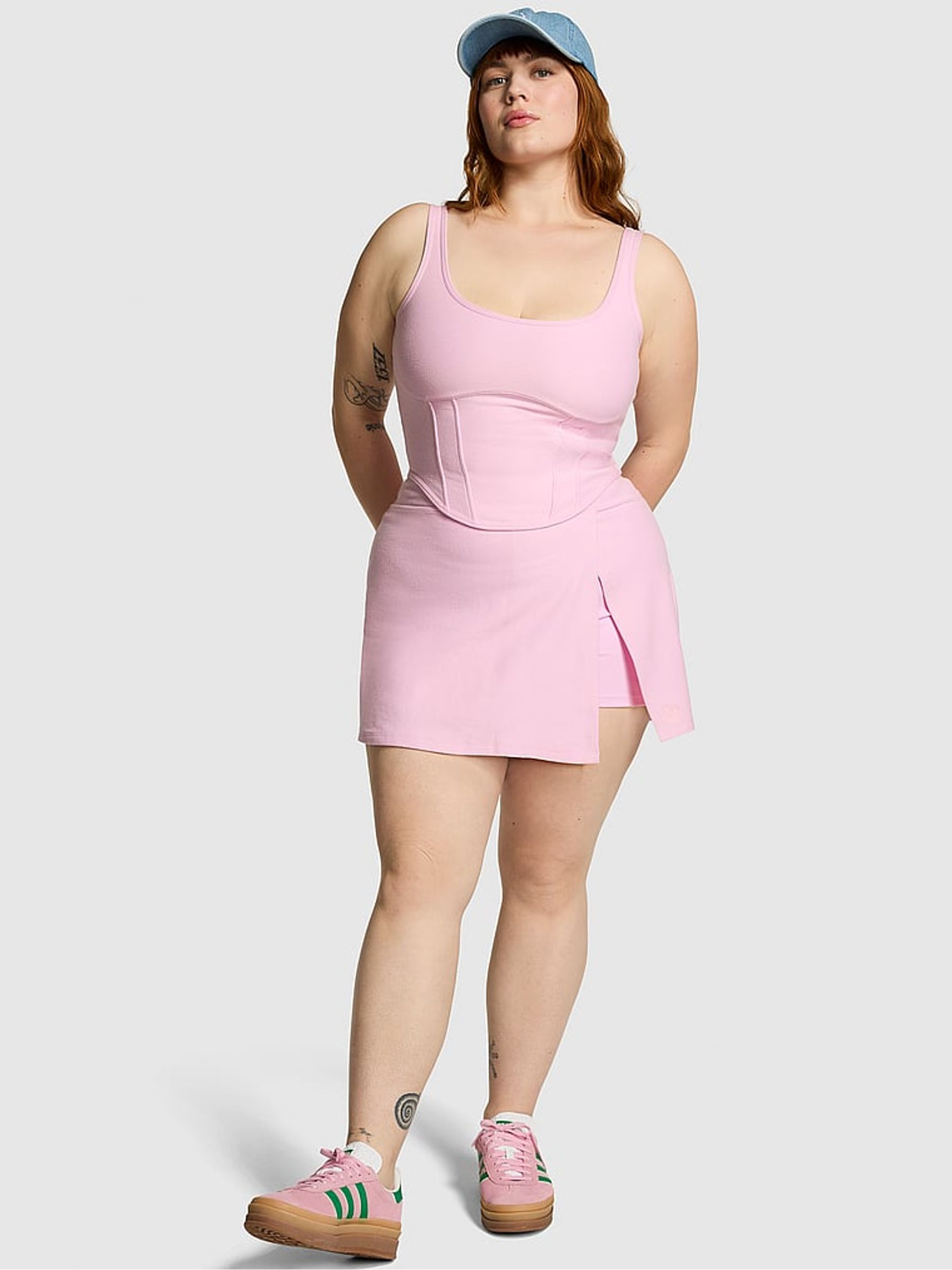 Spring Orchid Pink Piqué Wrap Skirt - Image 3 of 4