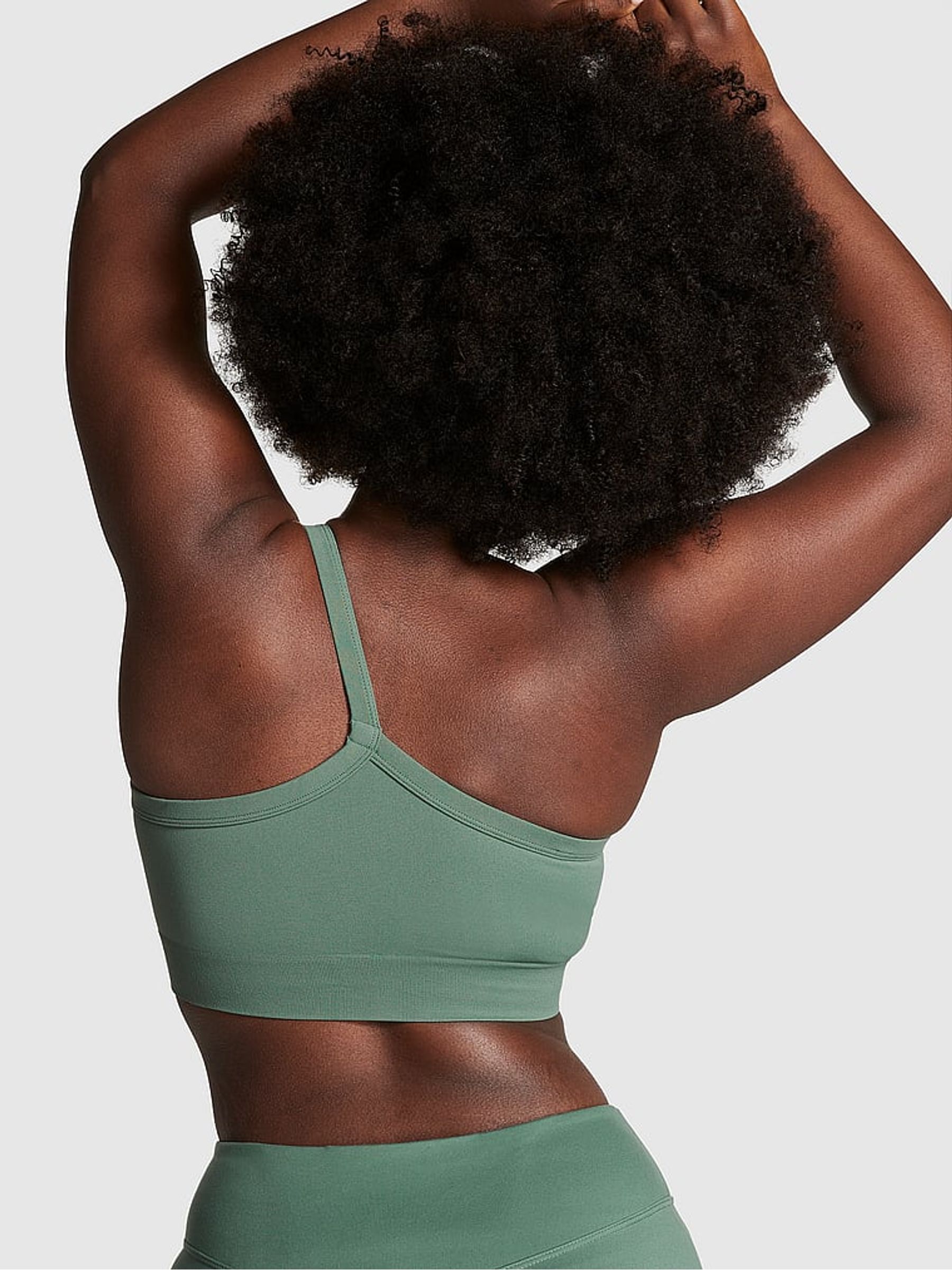 Fresh Forest Green Seamless Low Impact Sports Bra - Image 2 of 3