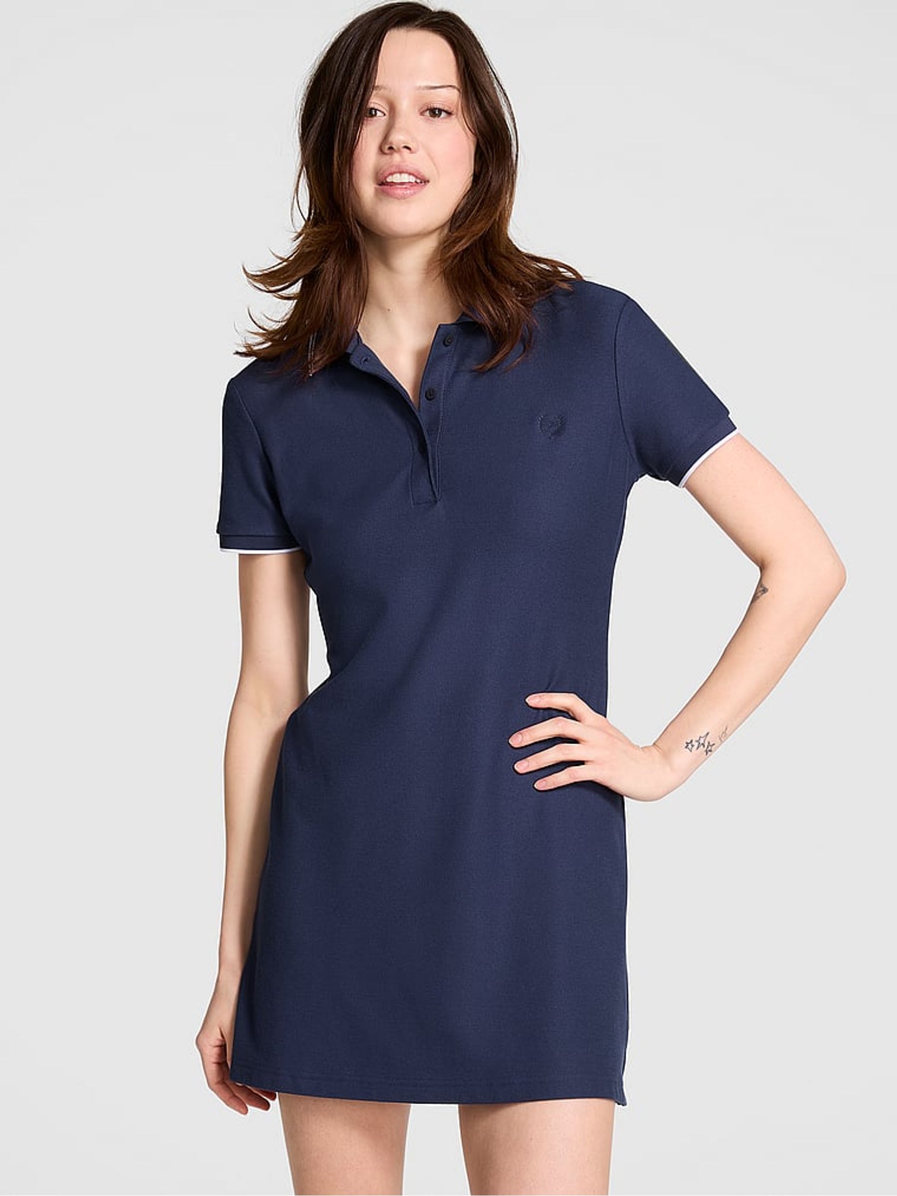 Midnight Navy Blue Polo Dress - Image 1 of 3