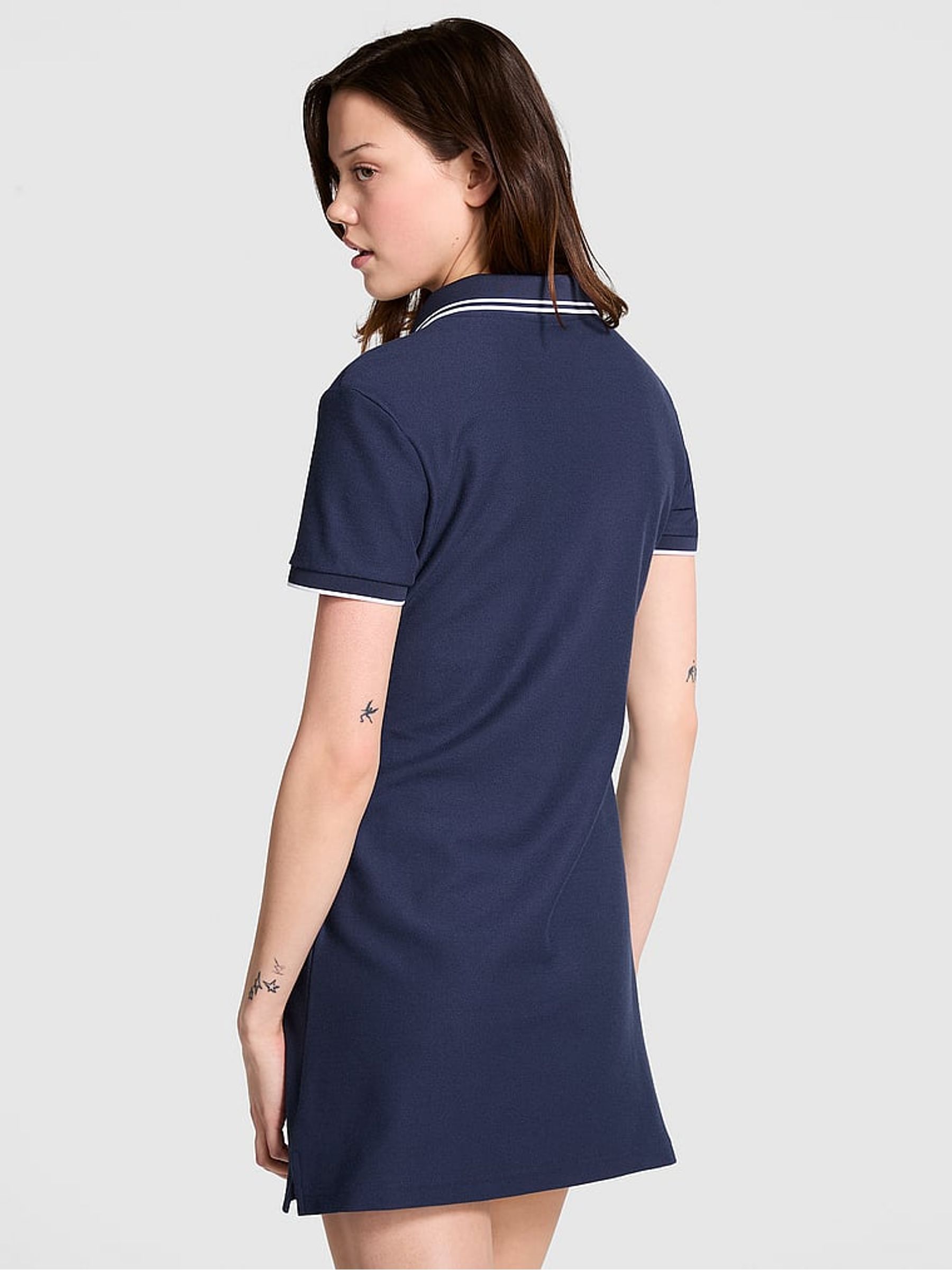 Midnight Navy Blue Polo Dress - Image 2 of 3