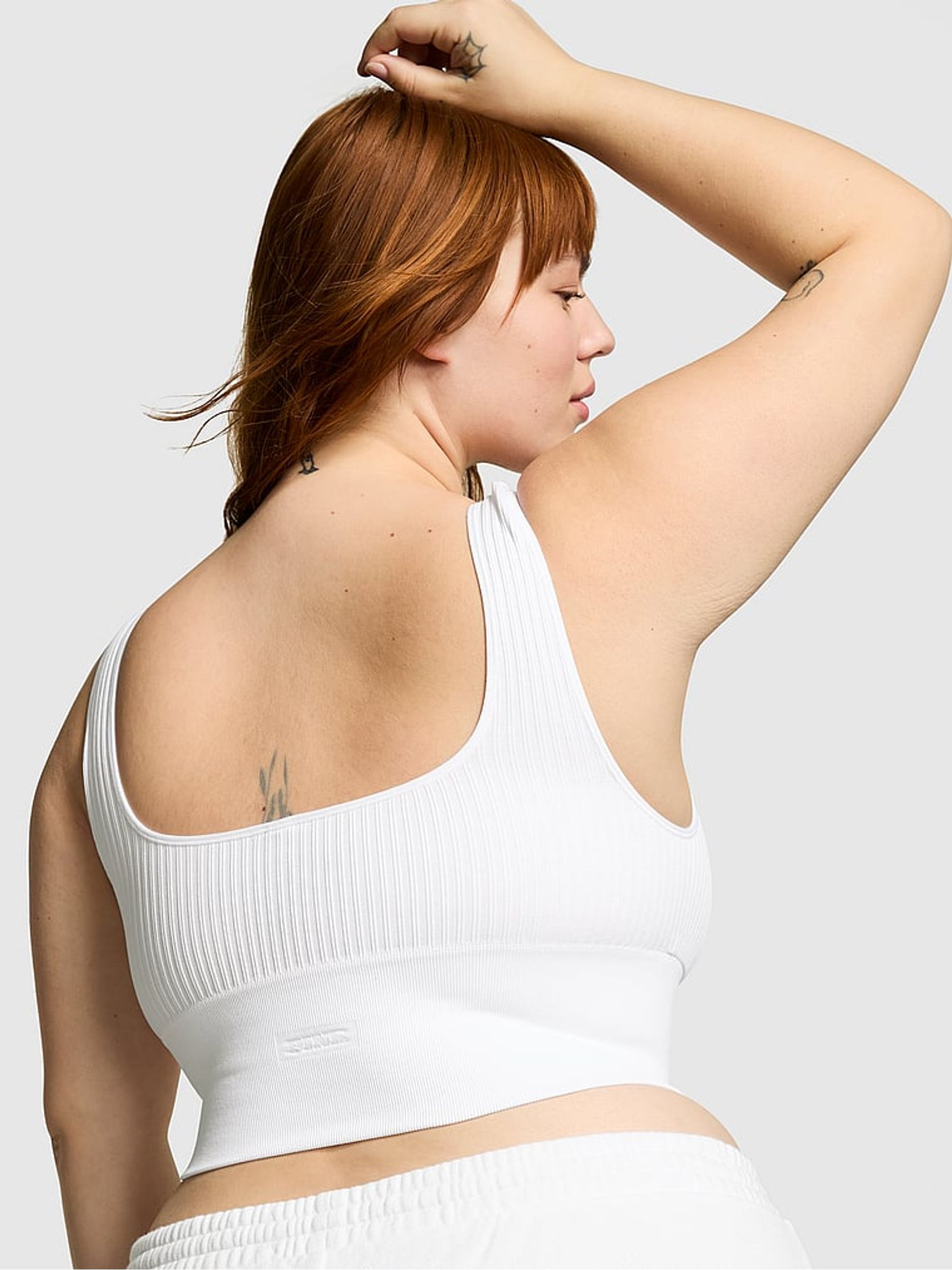 Optic White Seamless Low Impact Sports Bra - Image 2 of 3