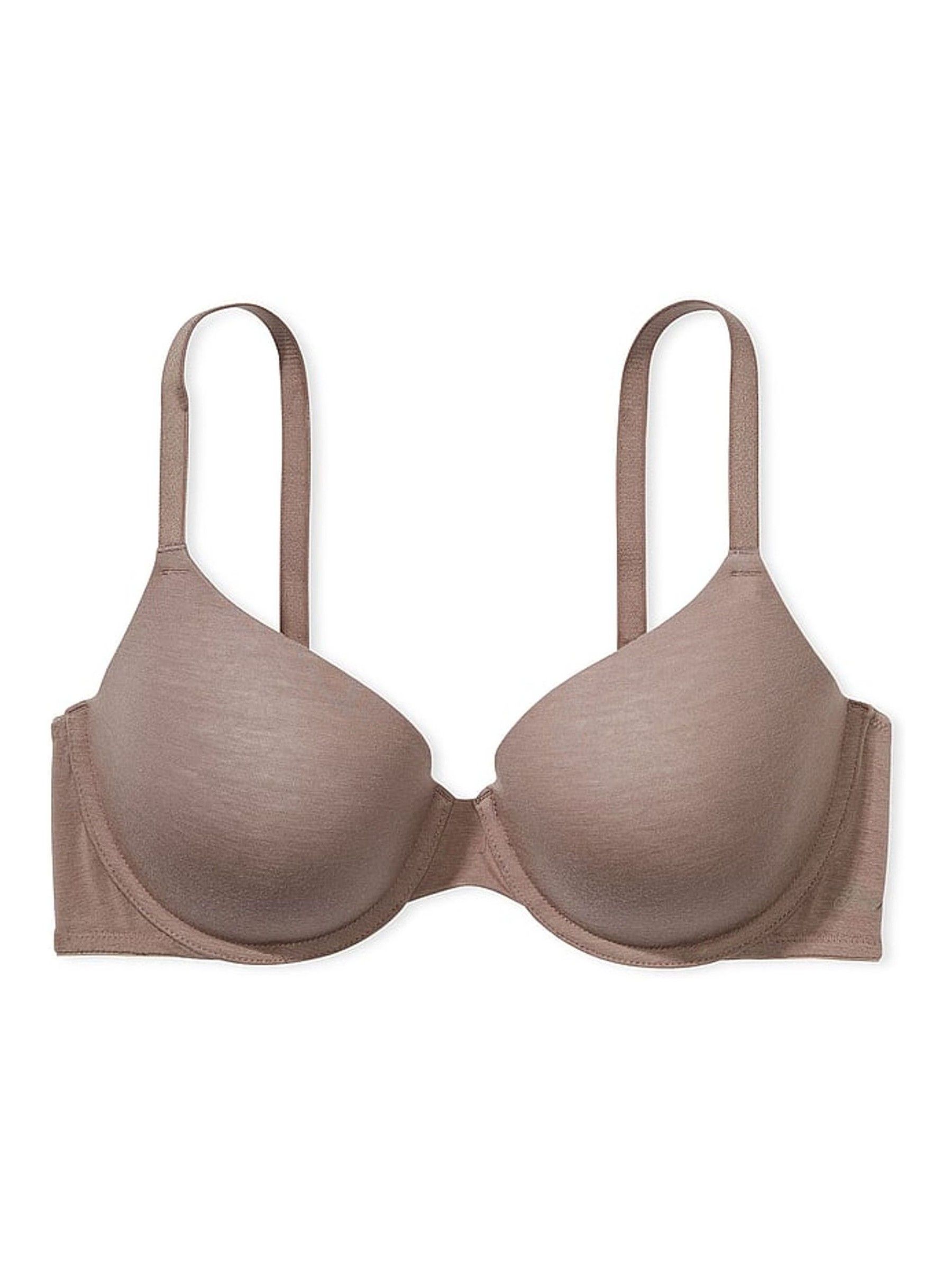 Brown Iced Coffee Lightly Lined Cotton Logo Bra - Image 3 of 3