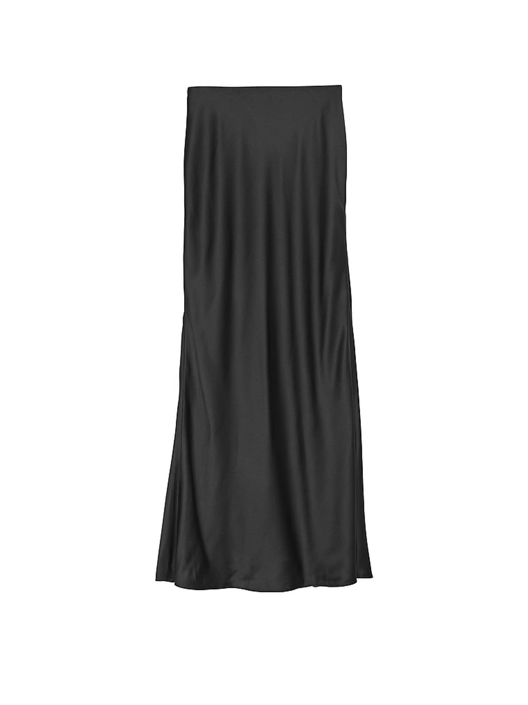 Black Satin Maxi Skirt - Image 4 of 4