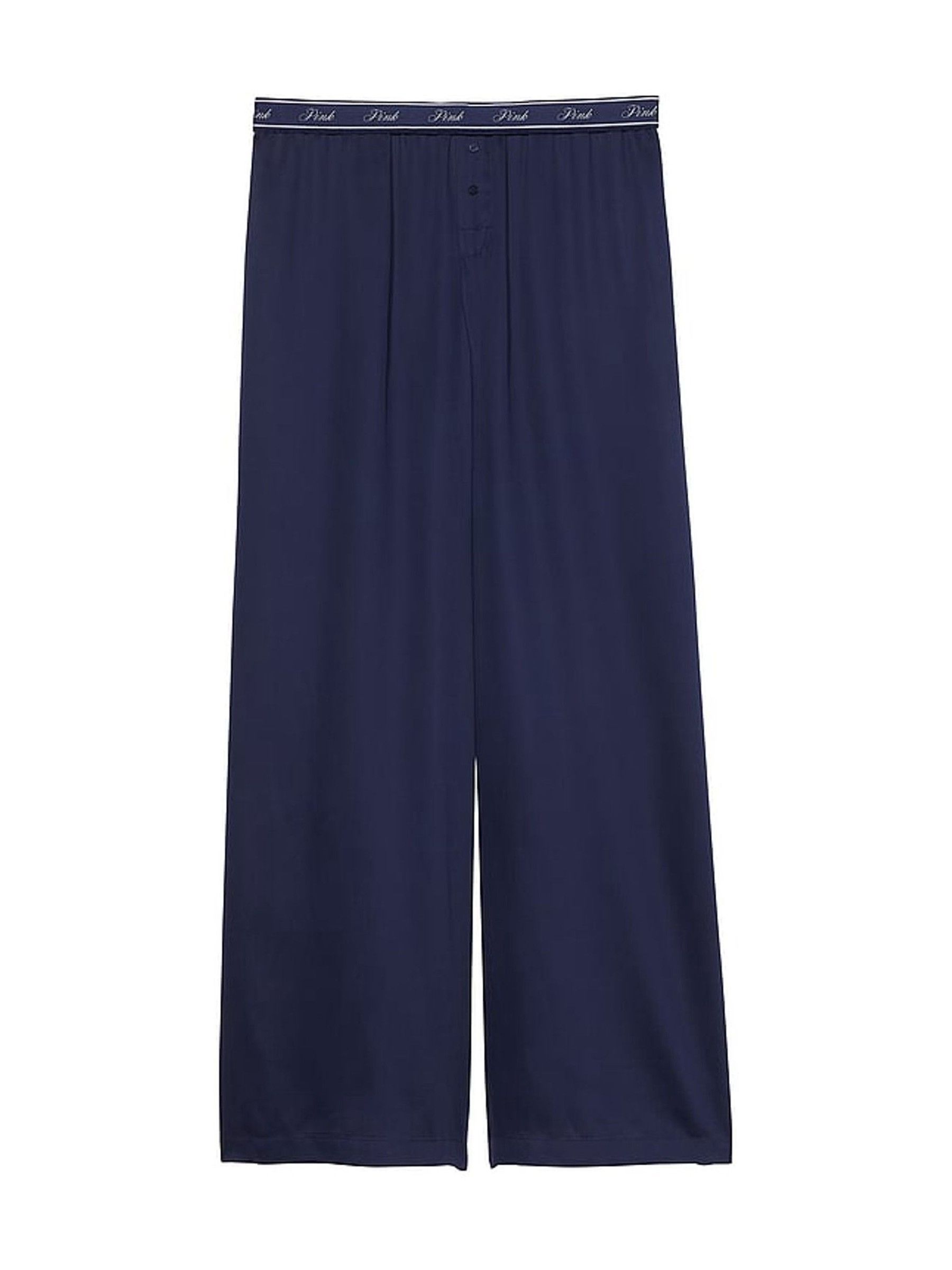 Midnight Navy Blue Trouser TENCEL™ Pyjama Bottoms - Image 3 of 3