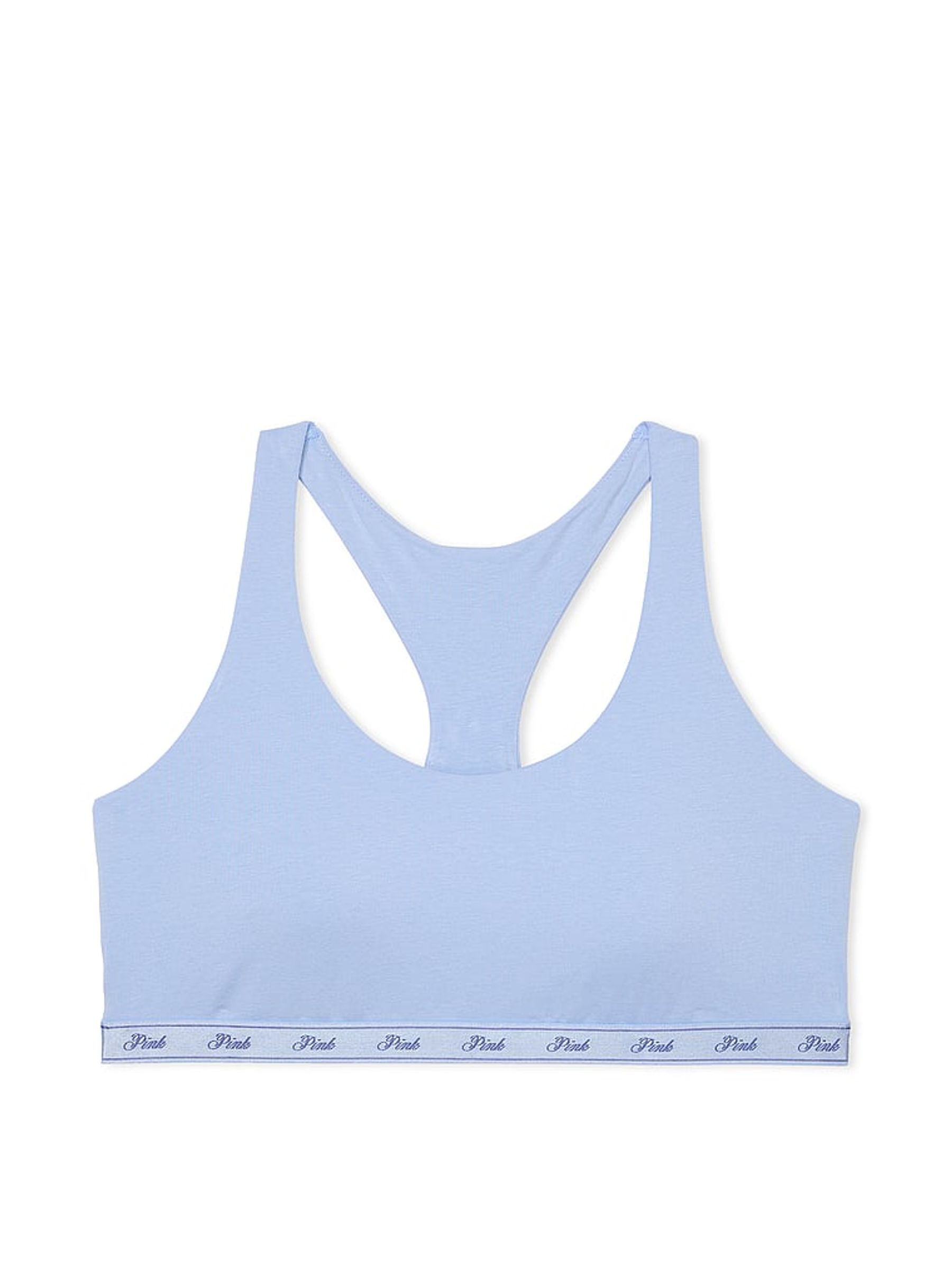 Harbor Blue Logo Racerback Scoop Low Impact Bralette - Image 1 of 1