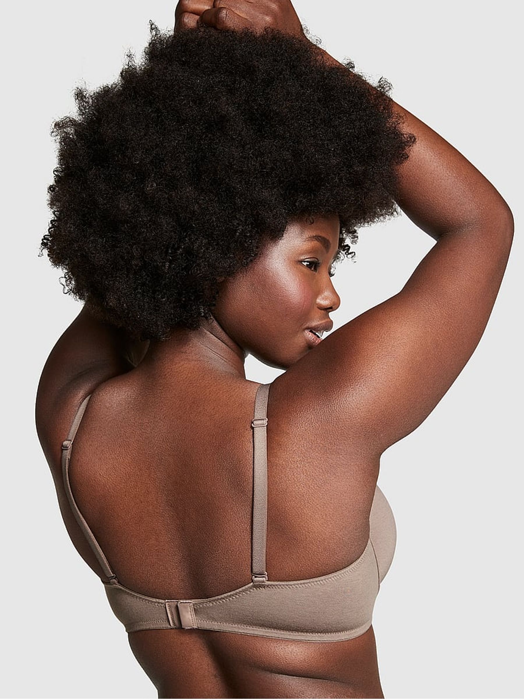 Brown Iced Coffee Push Up Cotton Bra - Image 2 of 3