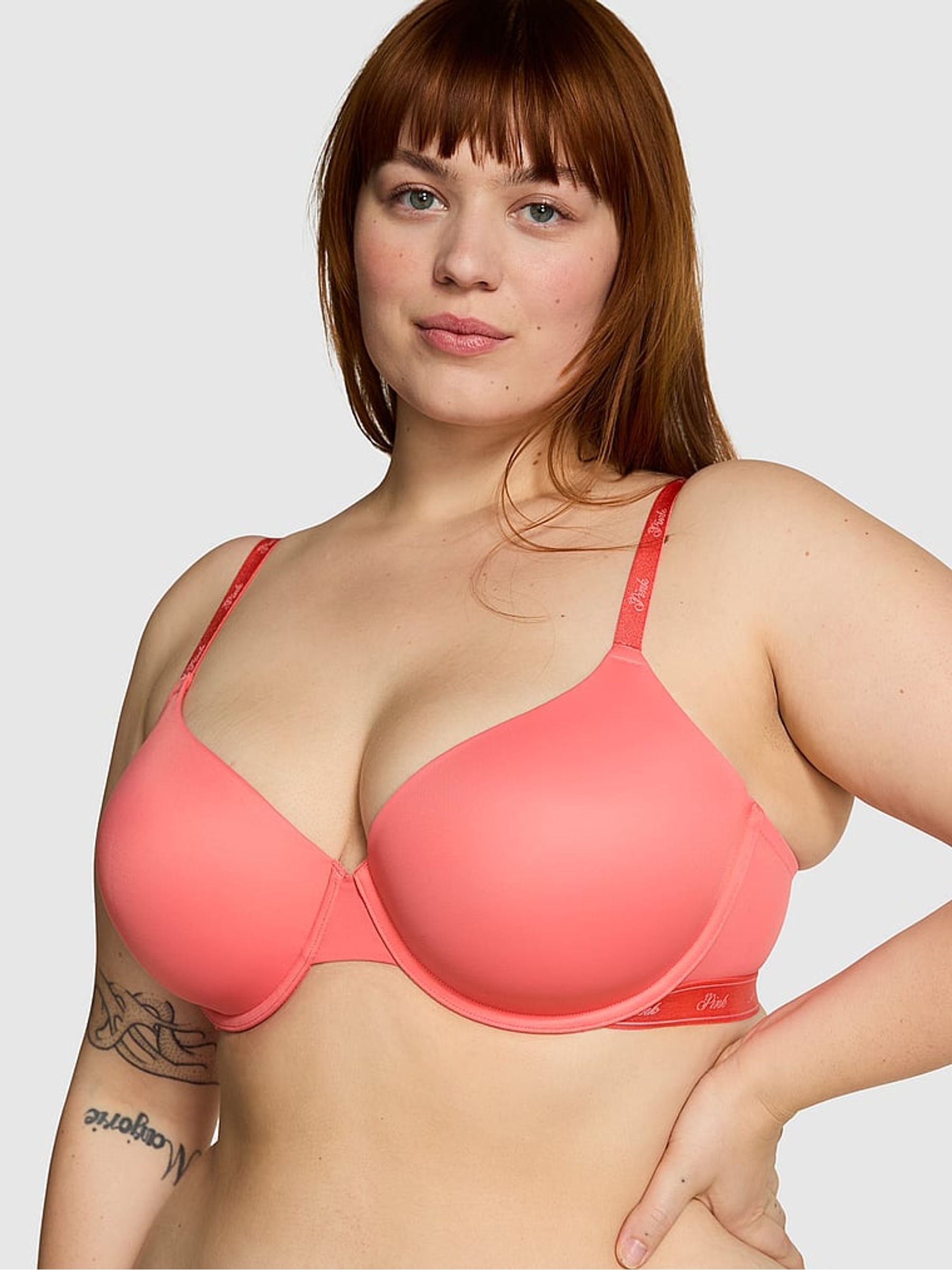 Pink Coral Lightly Lined Demi Bra - Image 1 of 3