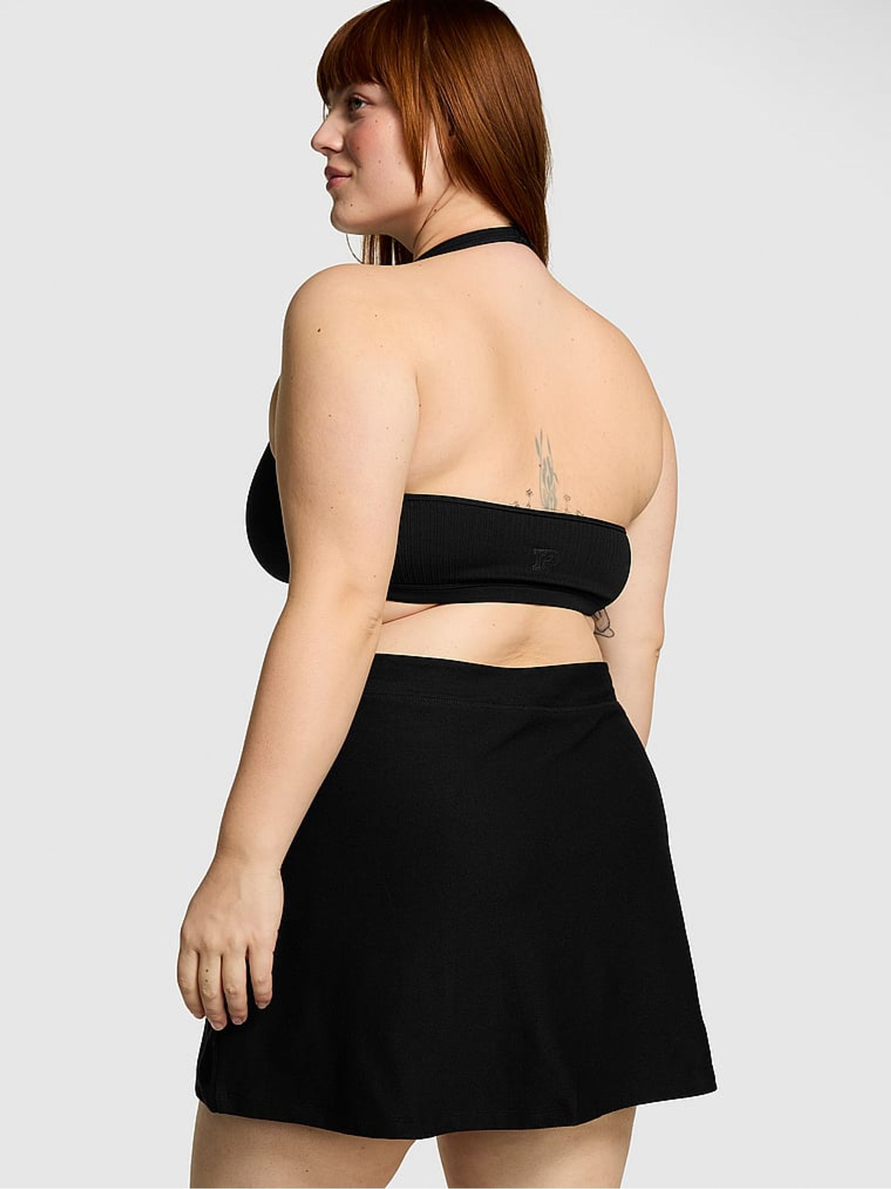 Pure Black Piqué Wrap Skirt - Image 2 of 4