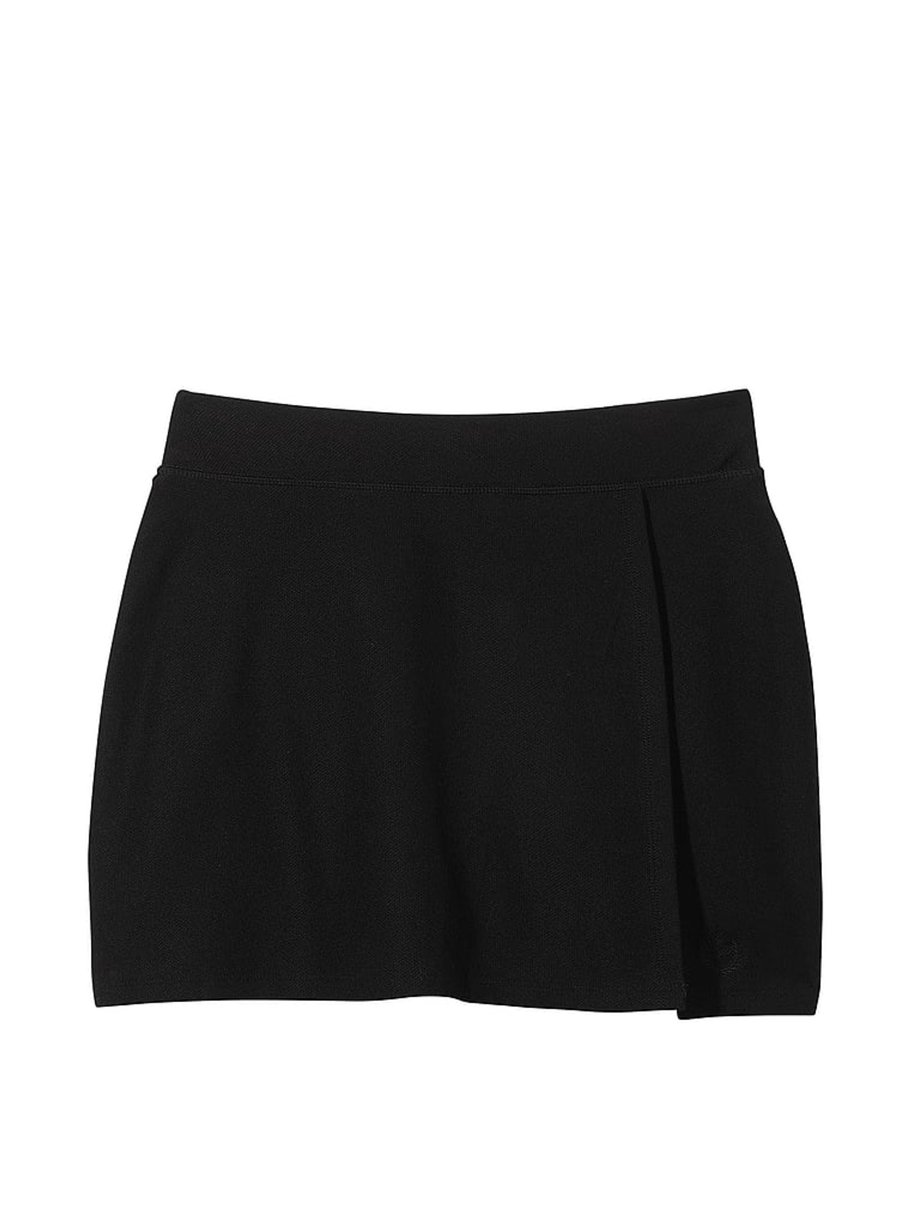 Pure Black Piqué Wrap Skirt - Image 4 of 4