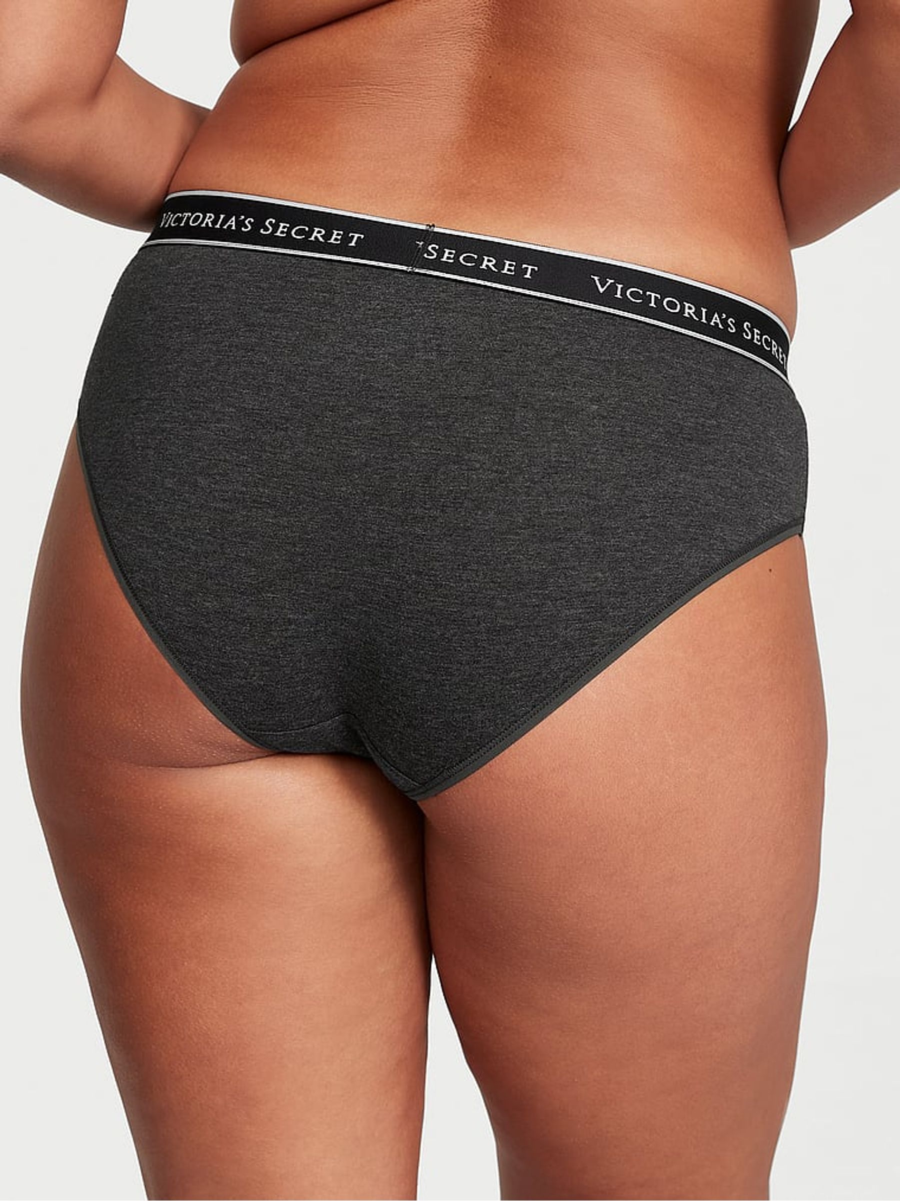 Charcoal Heather Grey Hipster Logo Knickers - Image 2 of 3