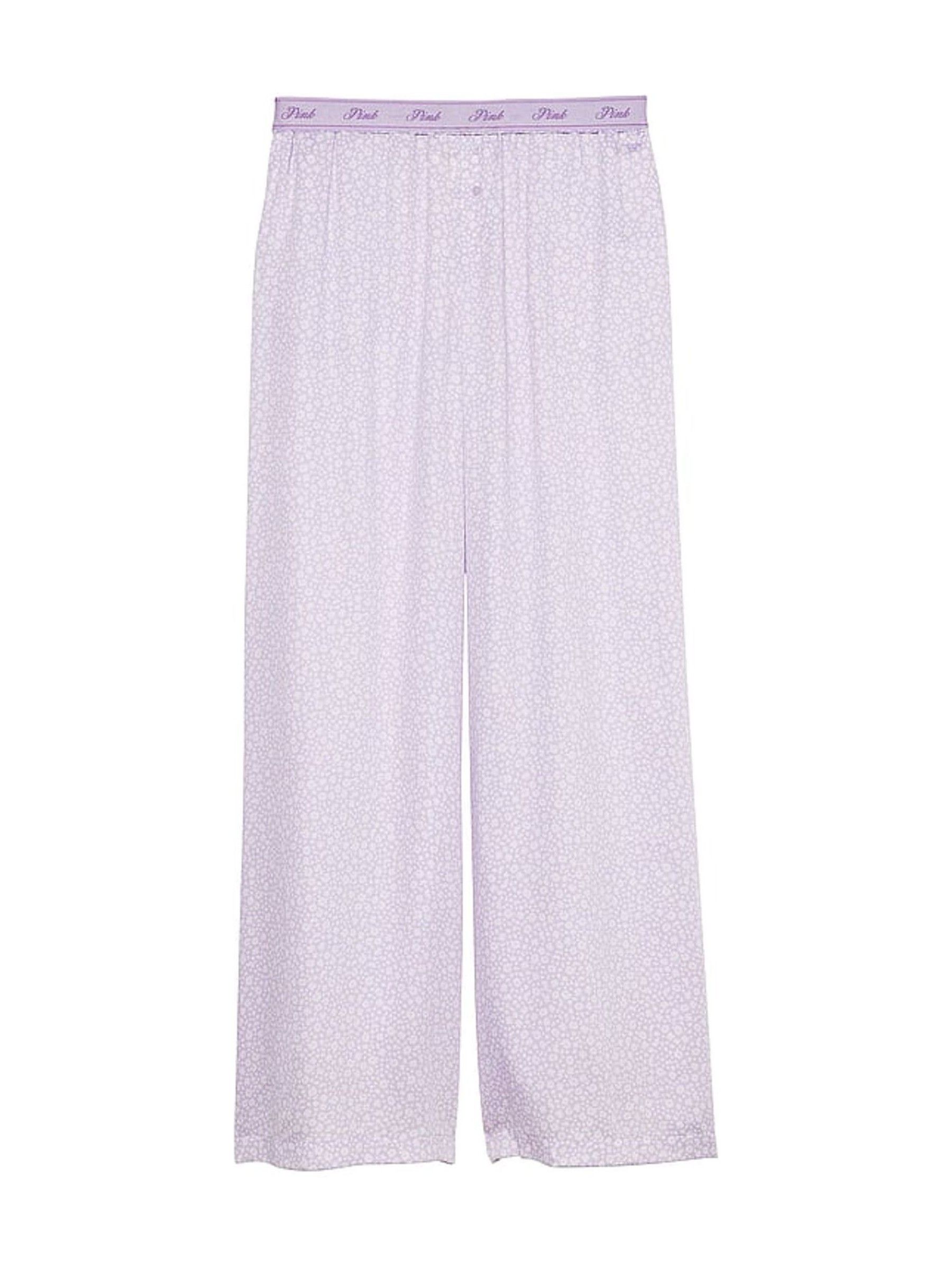 Purple Ditsy Floral Trouser TENCEL™ Pyjama Bottoms - Image 3 of 3