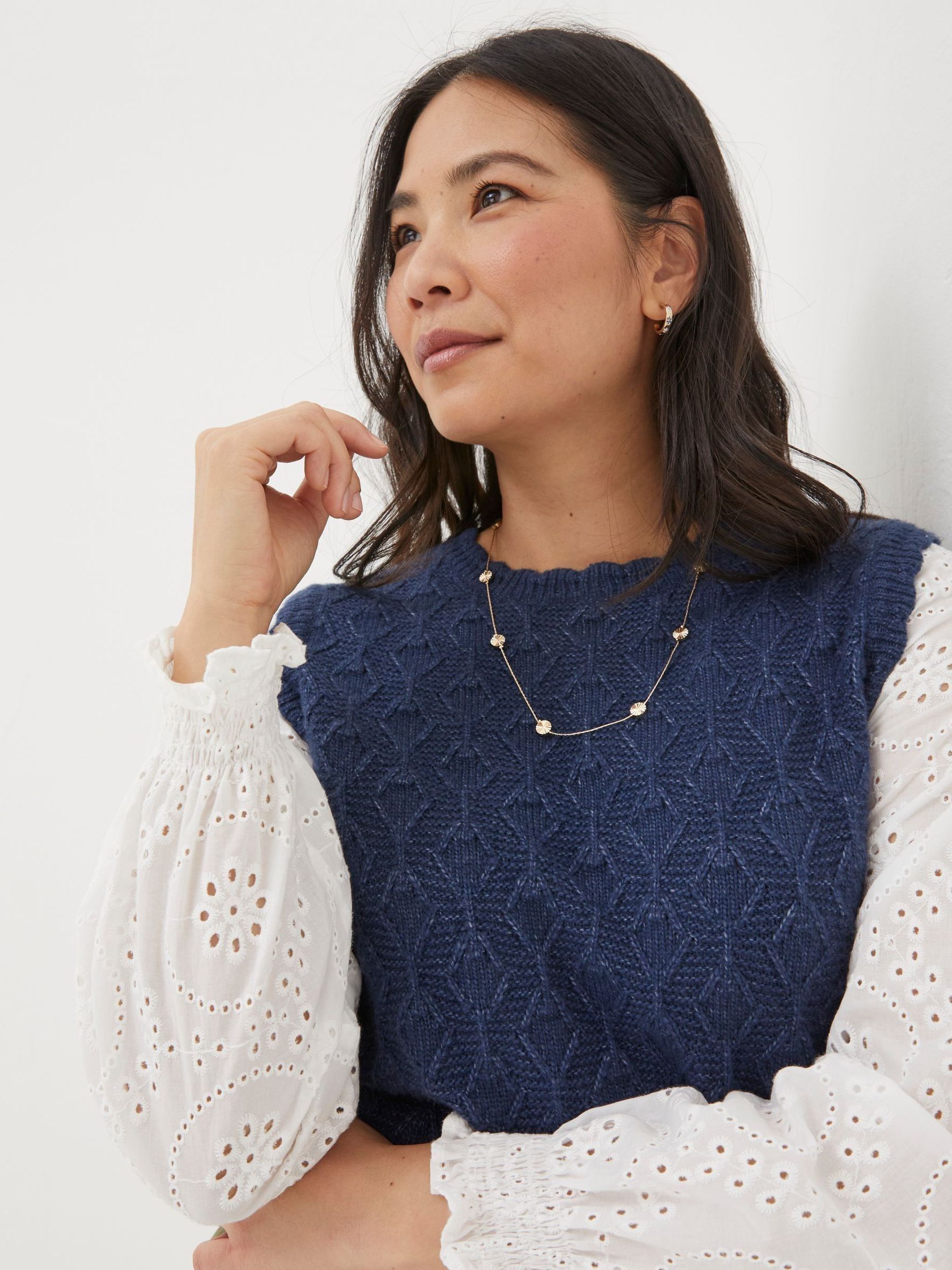Blue Winona 2-In-1 Knitted Jumper - Image 4 of 5