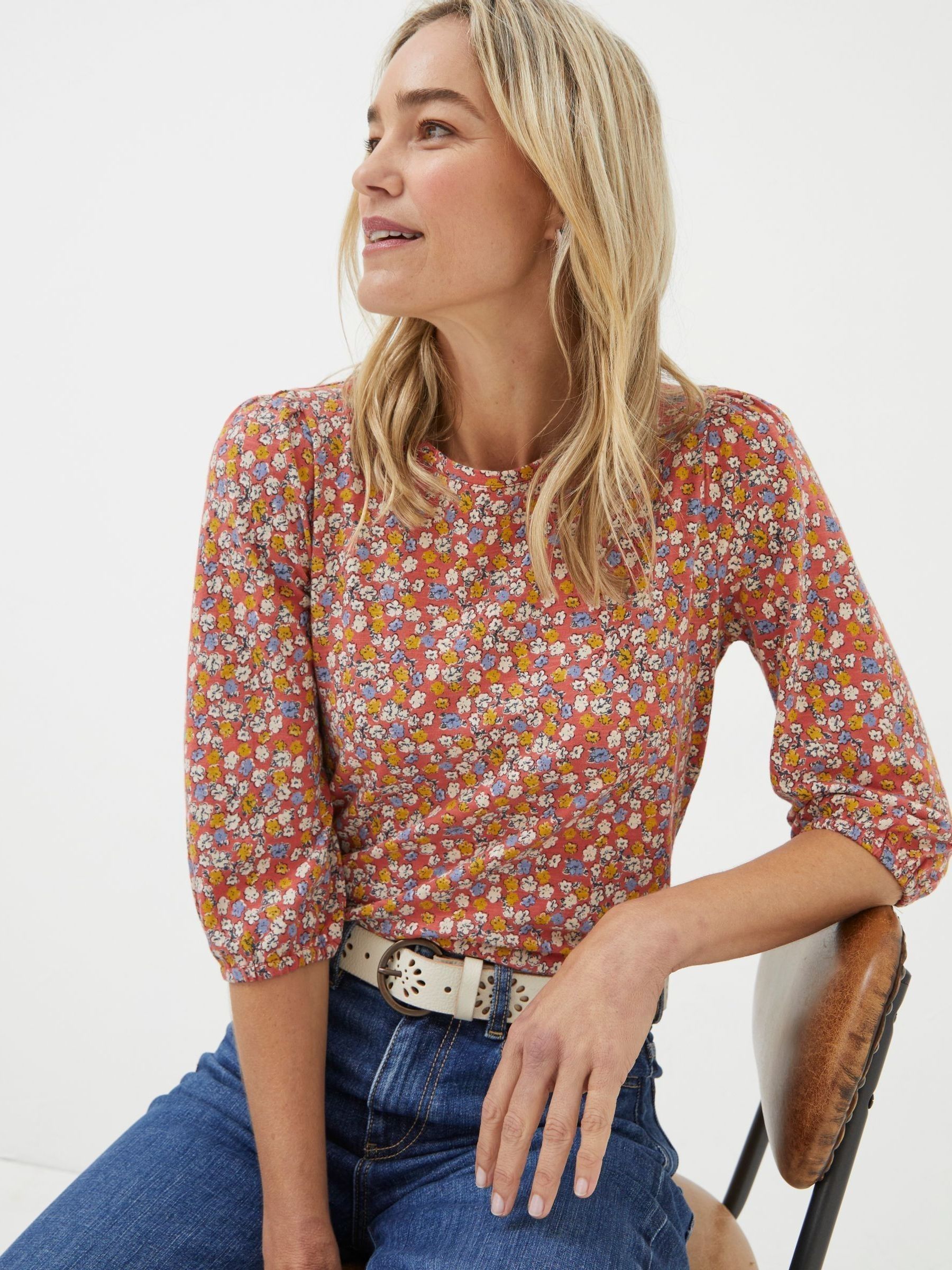 Multi Gradient Floral Top - Image 1 of 5
