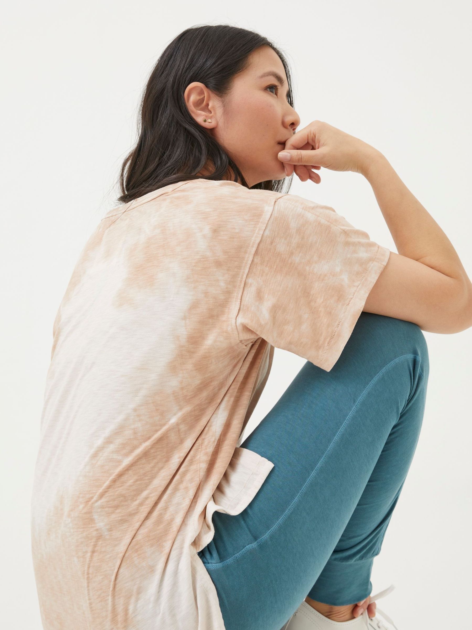 Abi Natural Tie Dye Tunic T-Shirt - Image 3 of 5