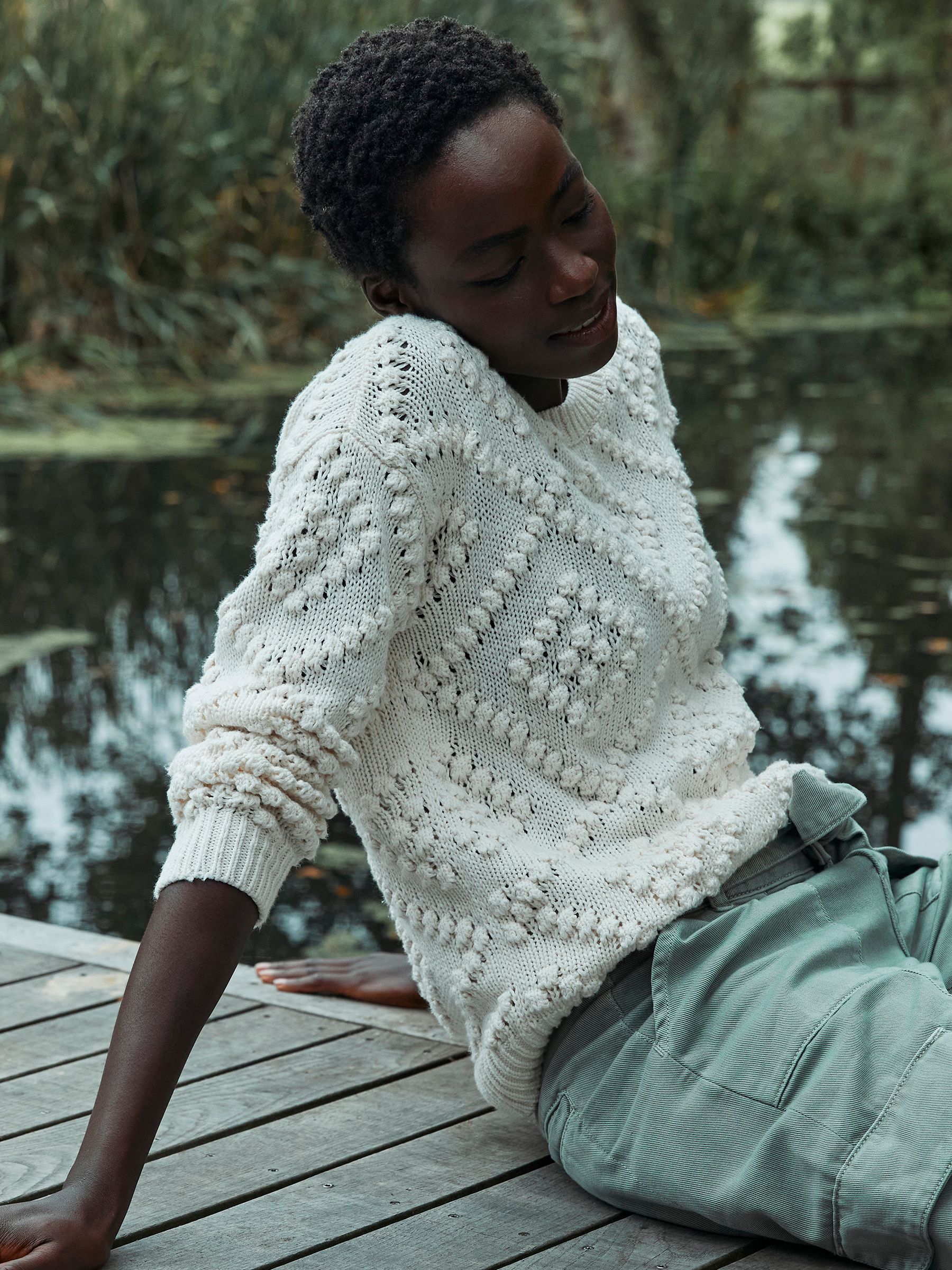 Natural Bobble Jumper FatFace