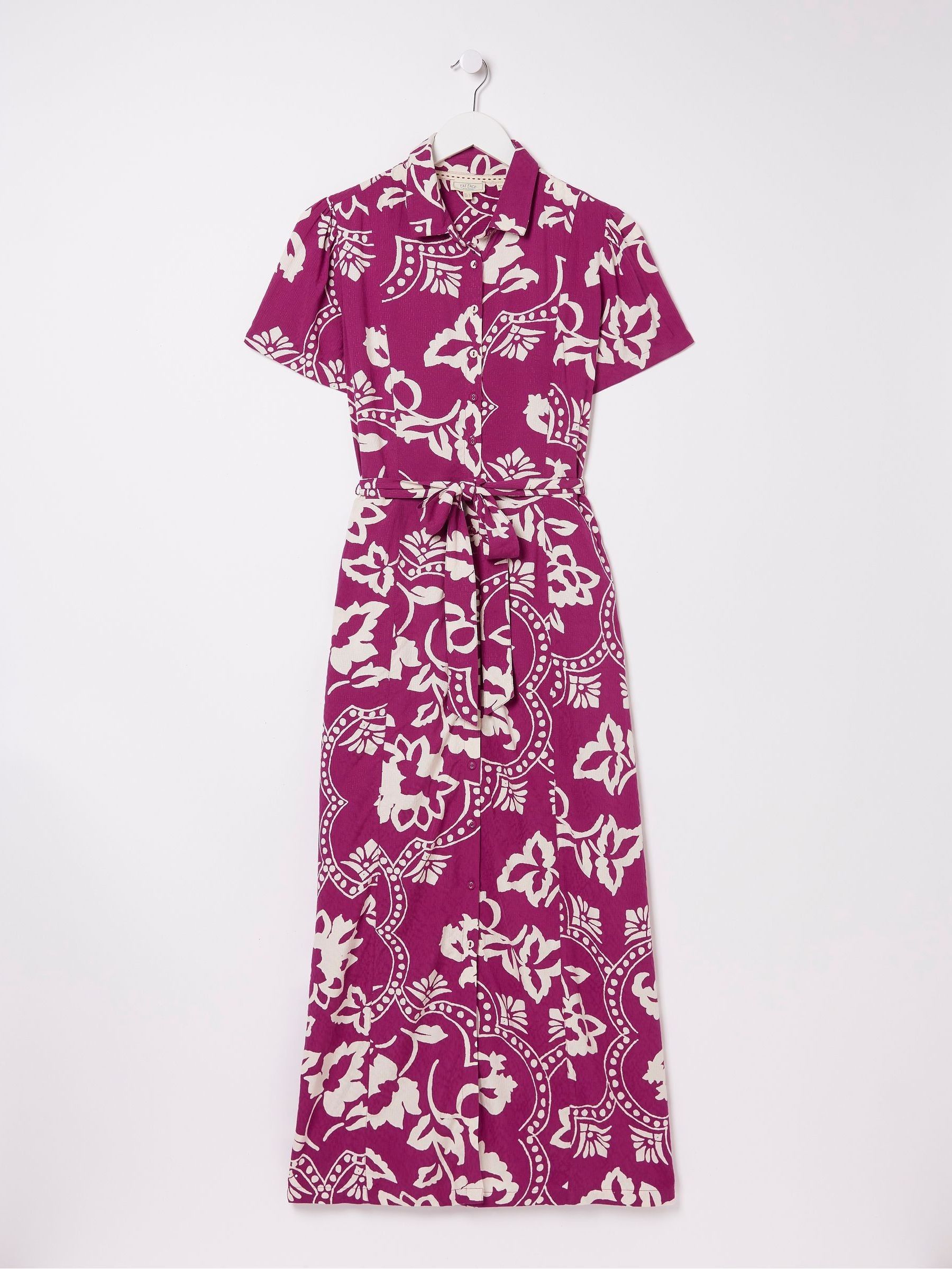 Purple Wallpaper Floral Midi Dress - Image 5 of 5