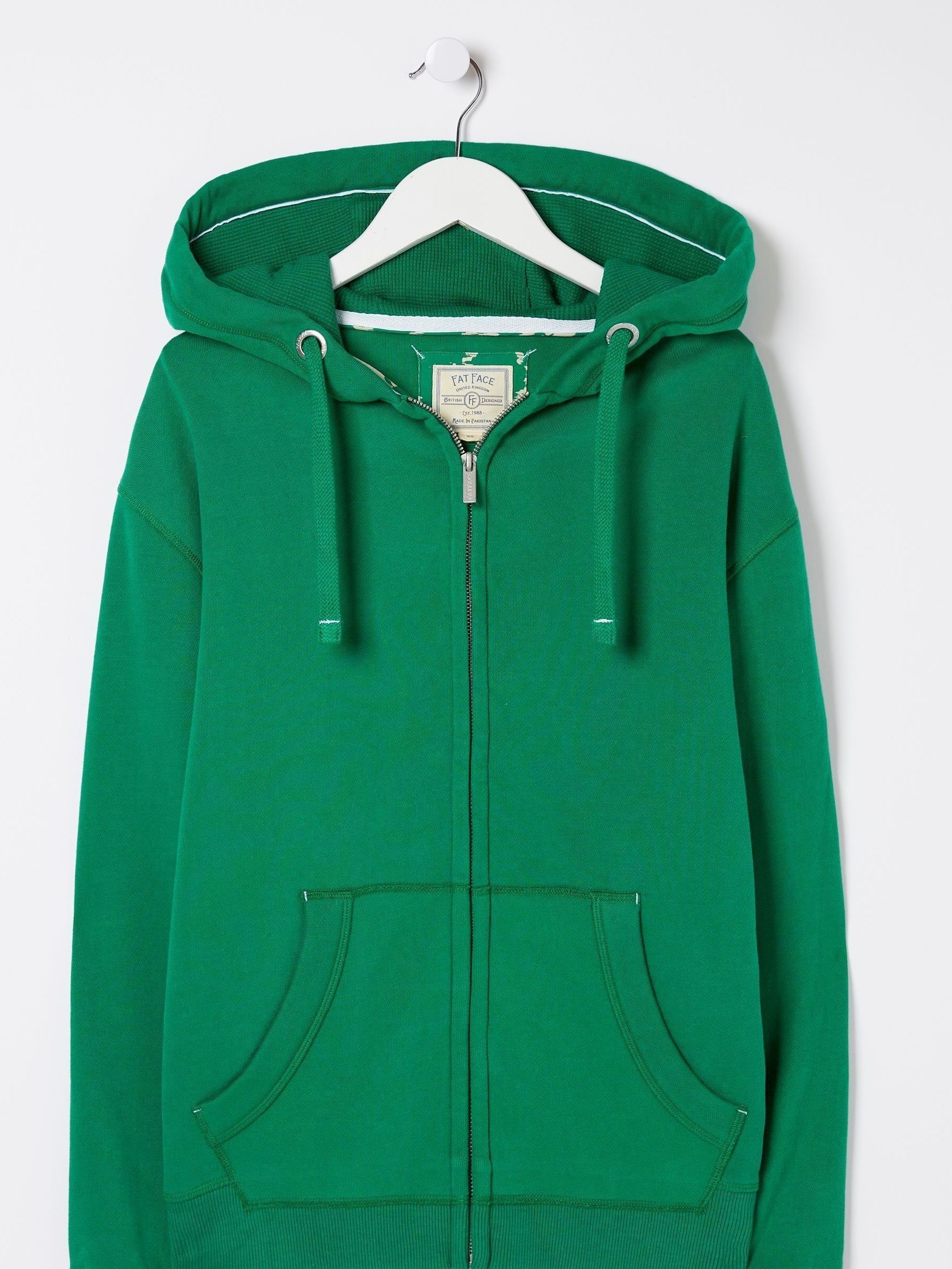 Green Zip Through Hoodie - Image 5 of 5