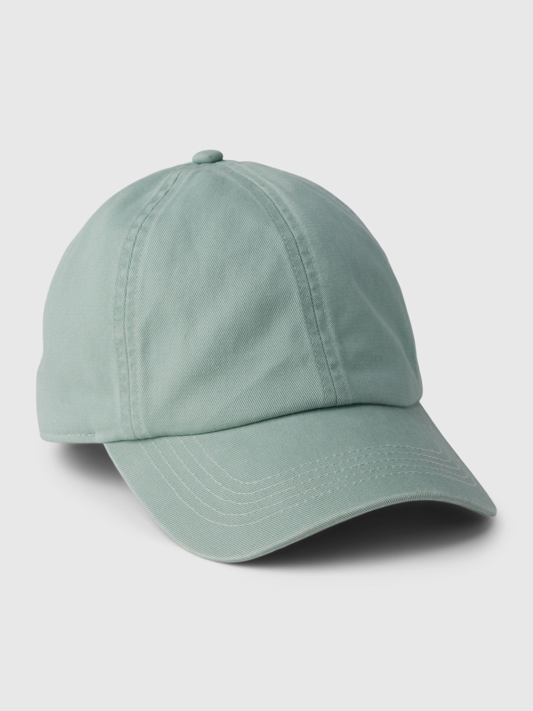 Green Adult Organic Cotton Baseball Hat - Image 1 of 1