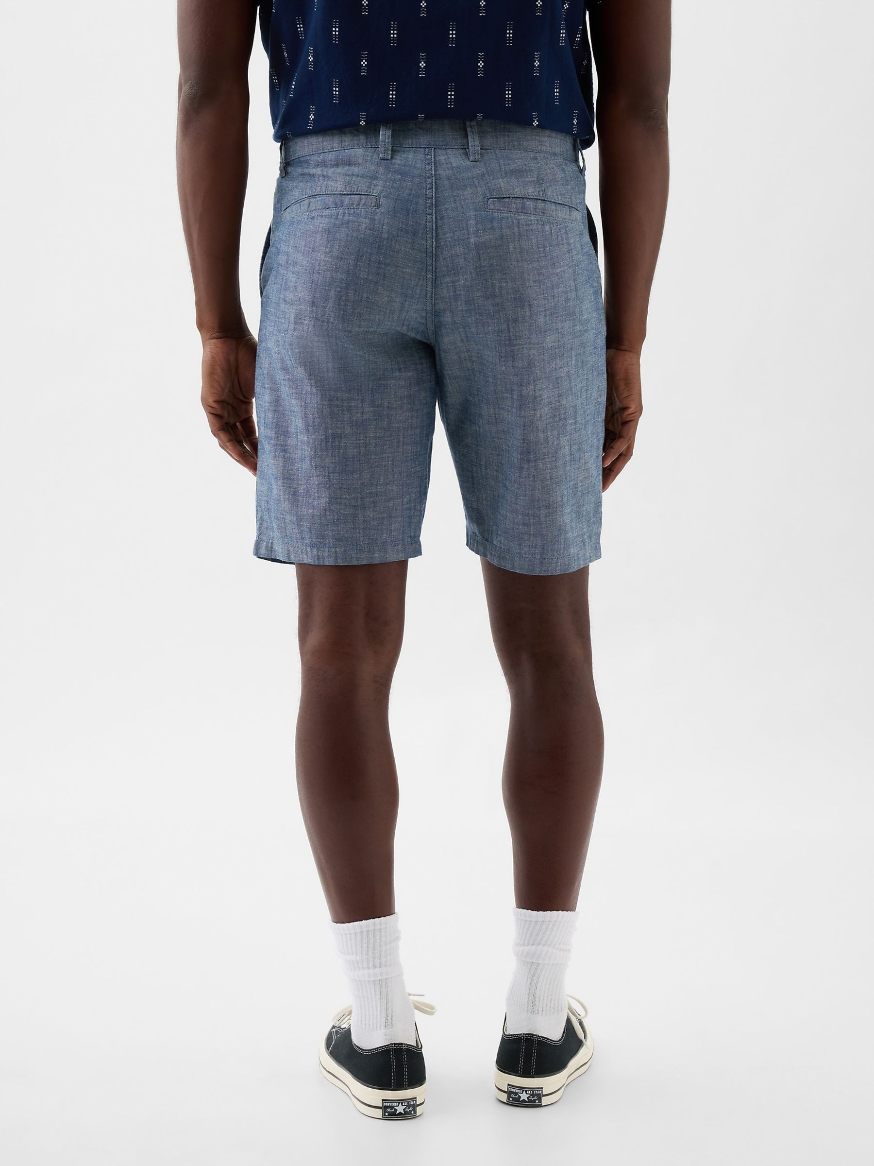 Blue 9" Chino Shorts - Image 2 of 4
