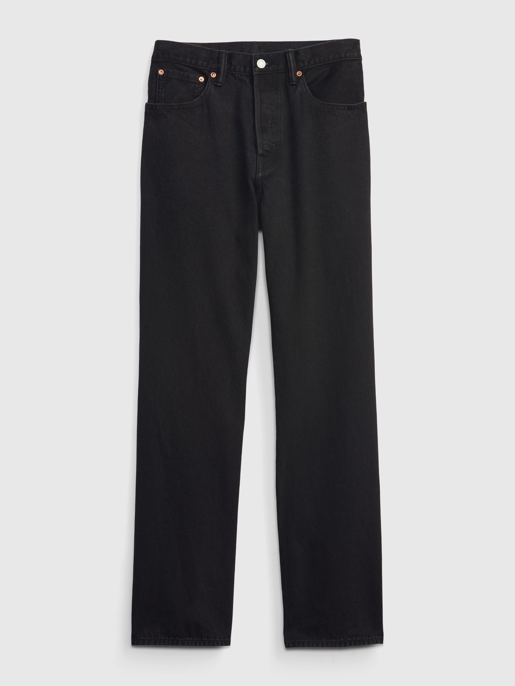Black 90s Loose Organic Cotton Jeans - Image 4 of 4