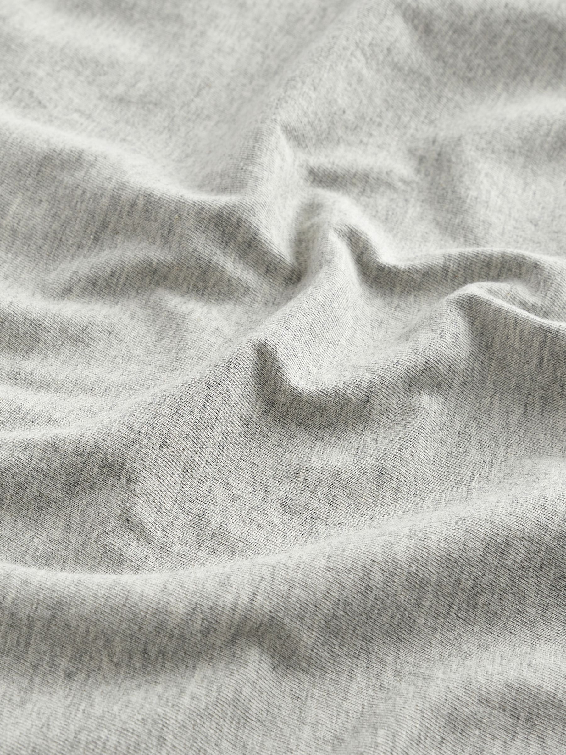 Stone Grey Everyday 100% Cotton Crew Neck T-Shirt - Image 7 of 7