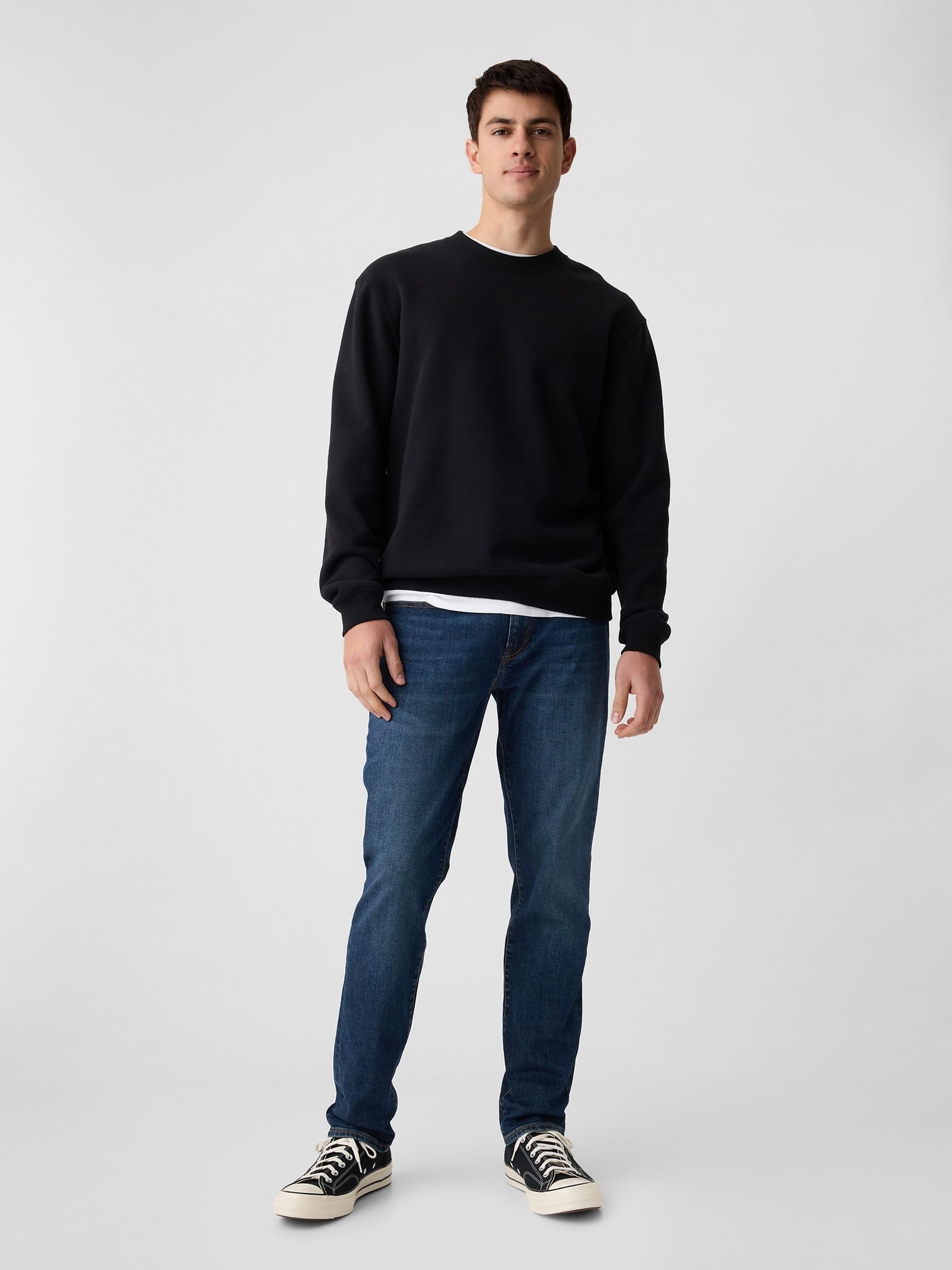Dark Wash Blue Slim Fit Comfort Stretch Jeans - Image 1 of 7