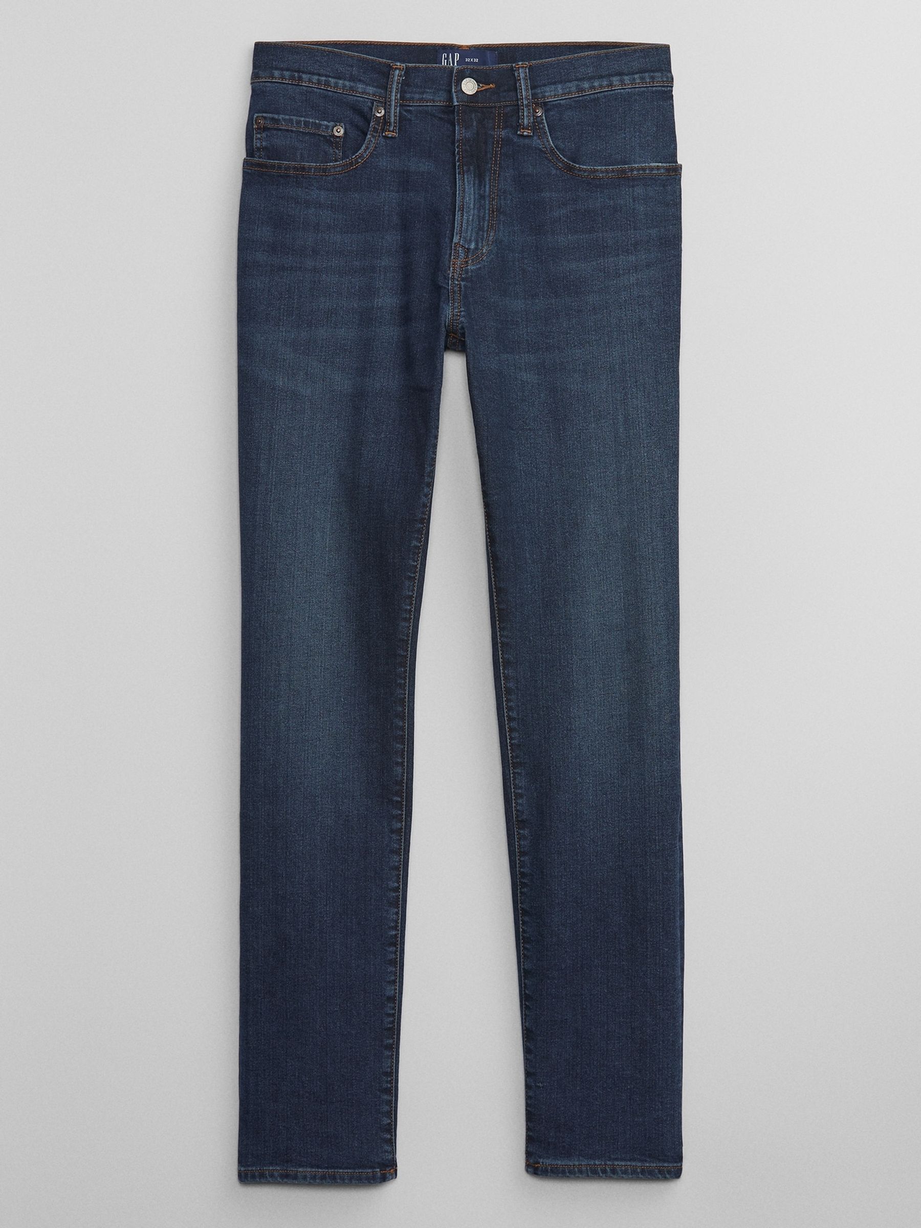 Dark Wash Blue Slim Fit Comfort Stretch Jeans - Image 5 of 7