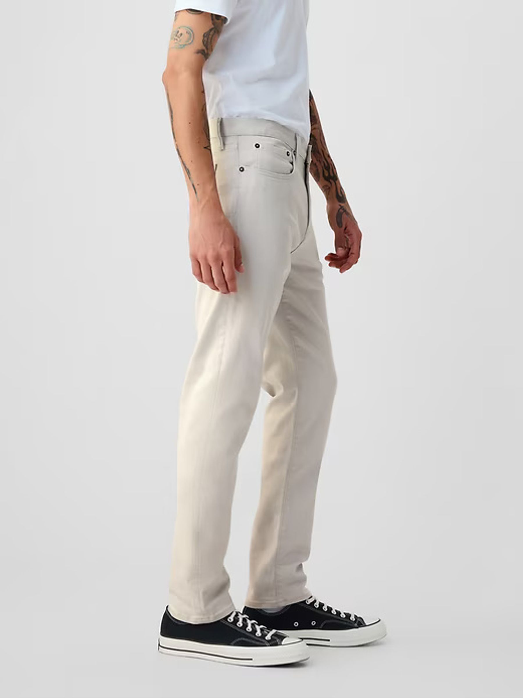 Cream Everyday Slim Fit Jeans - Image 4 of 5
