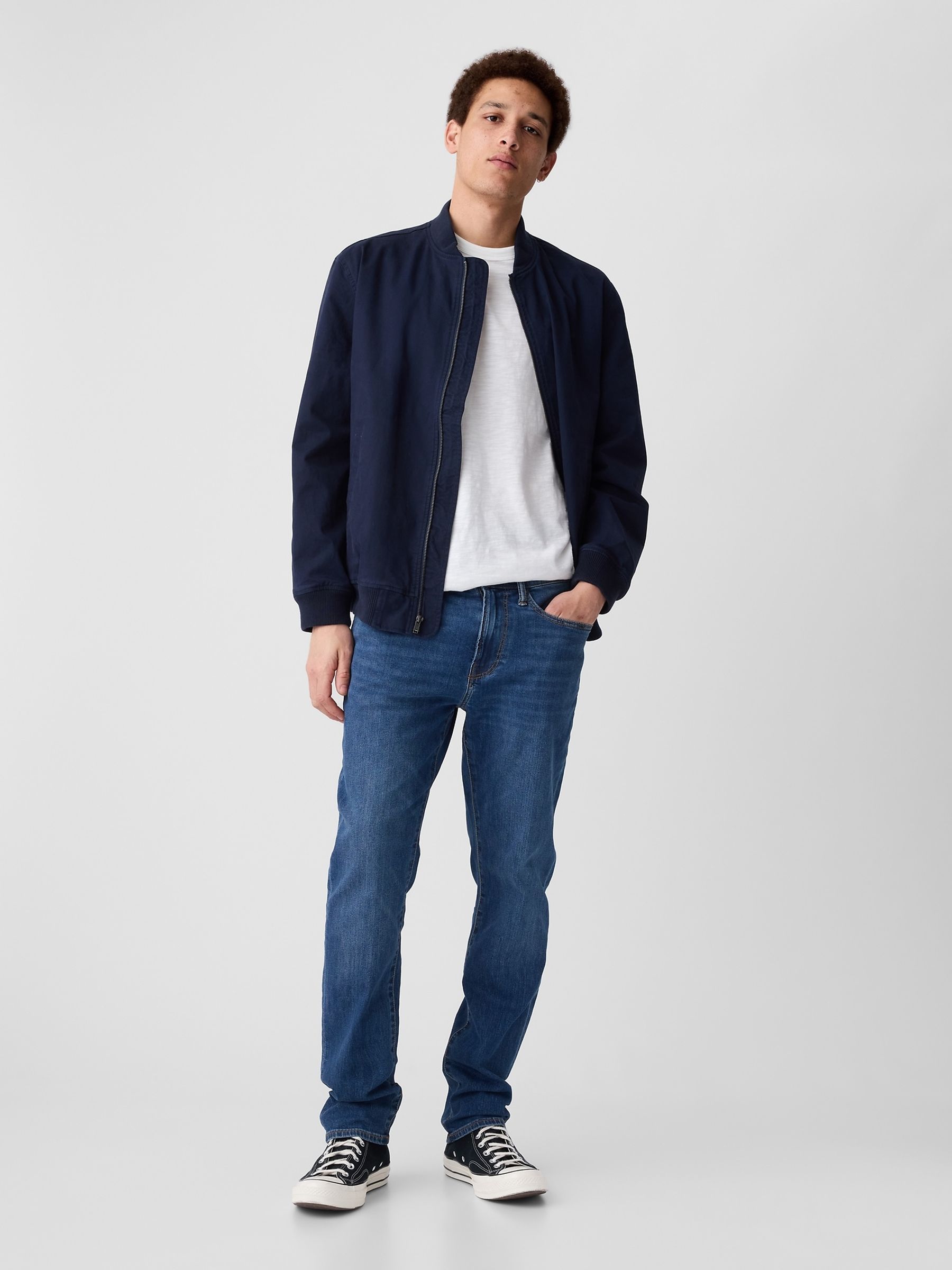 Blue Slim Fit Comfort Stretch Jeans - Image 1 of 9
