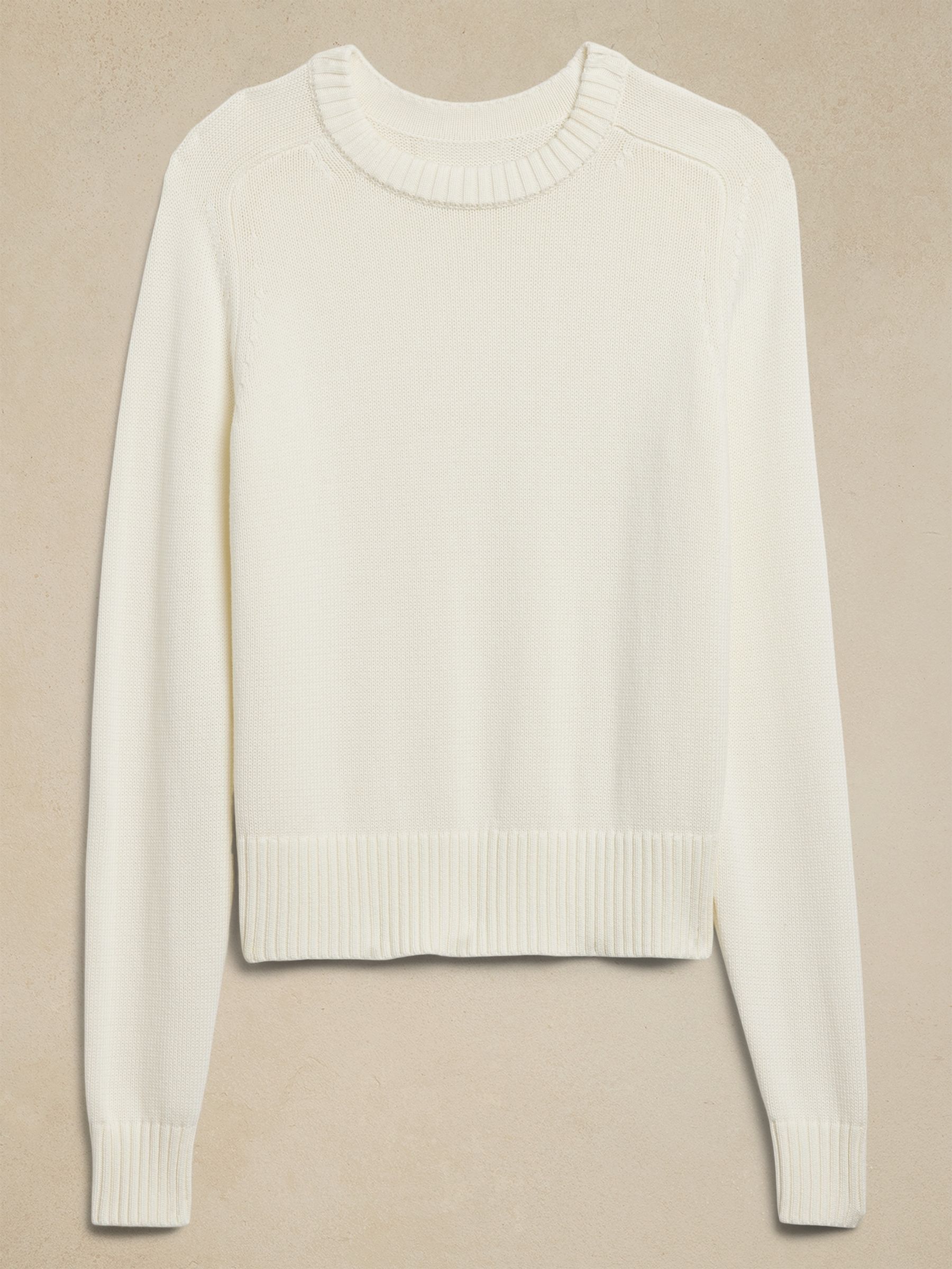 Banana Republic Beige Demi Cotton-Silk Jumper - Image 2 of 2
