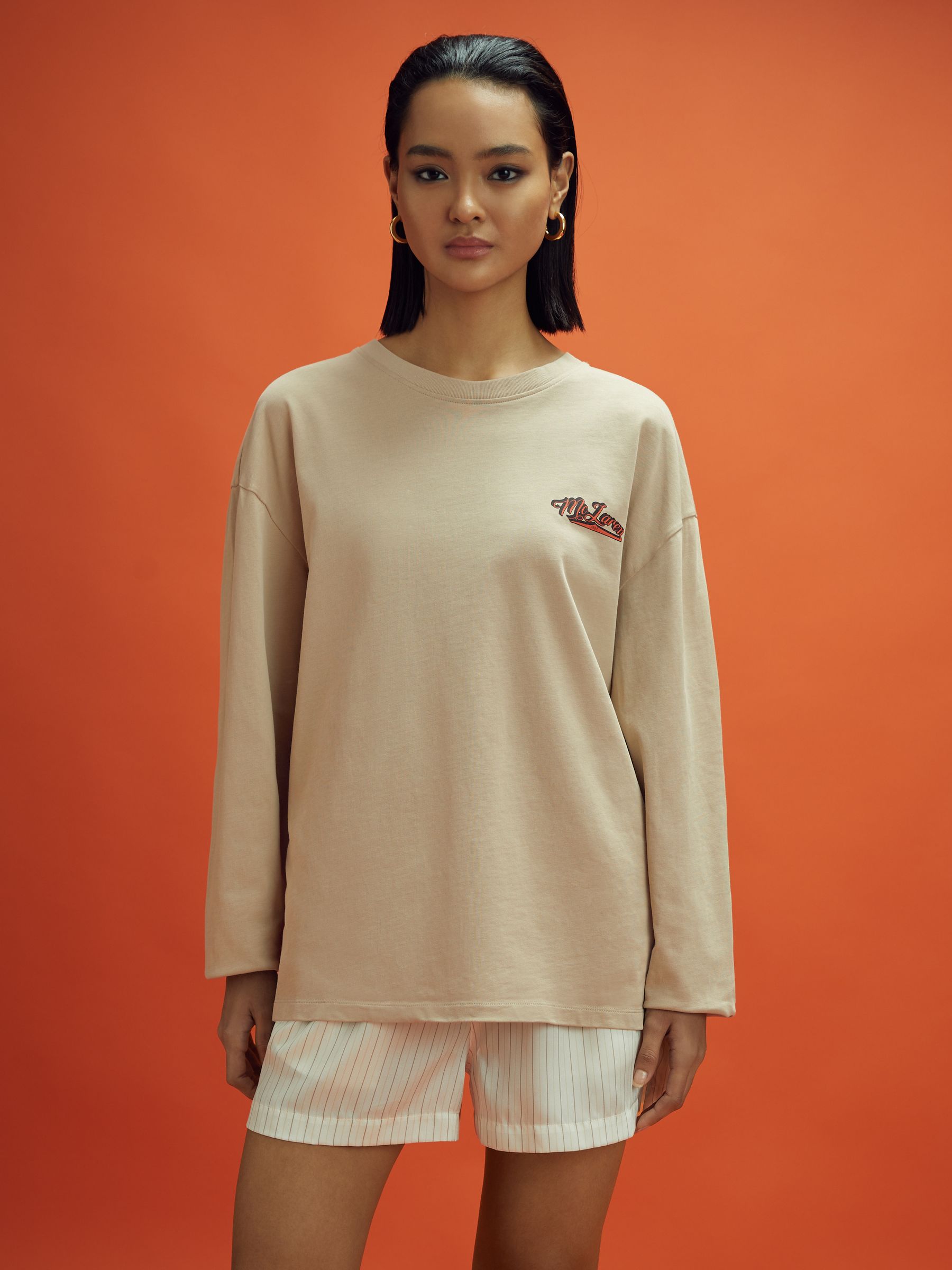 McLaren F1 Crew Neck Tour T-Shirt in Taupe - Image 5 of 10