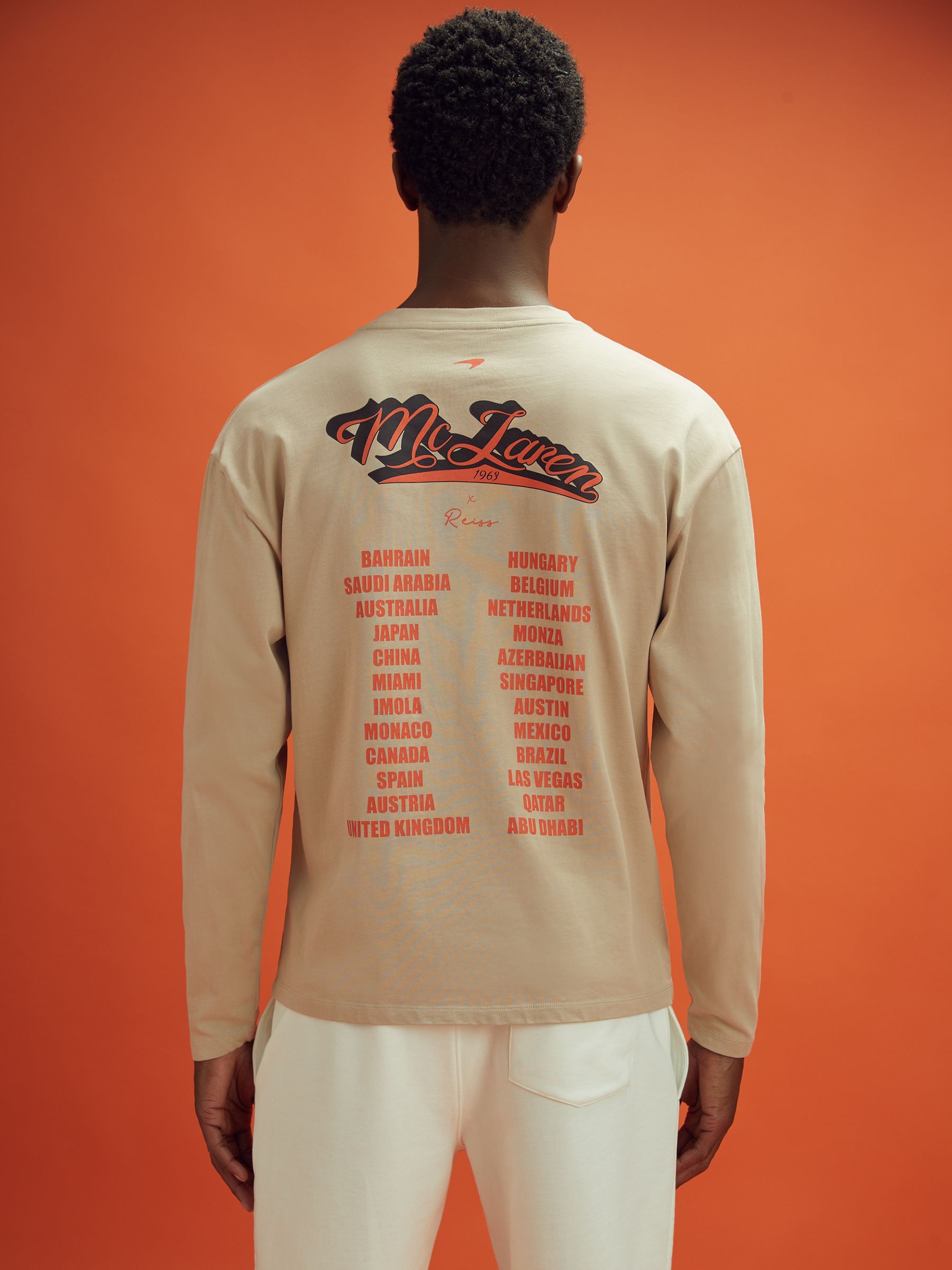 McLaren F1 Crew Neck Tour T-Shirt in Taupe - Image 6 of 10