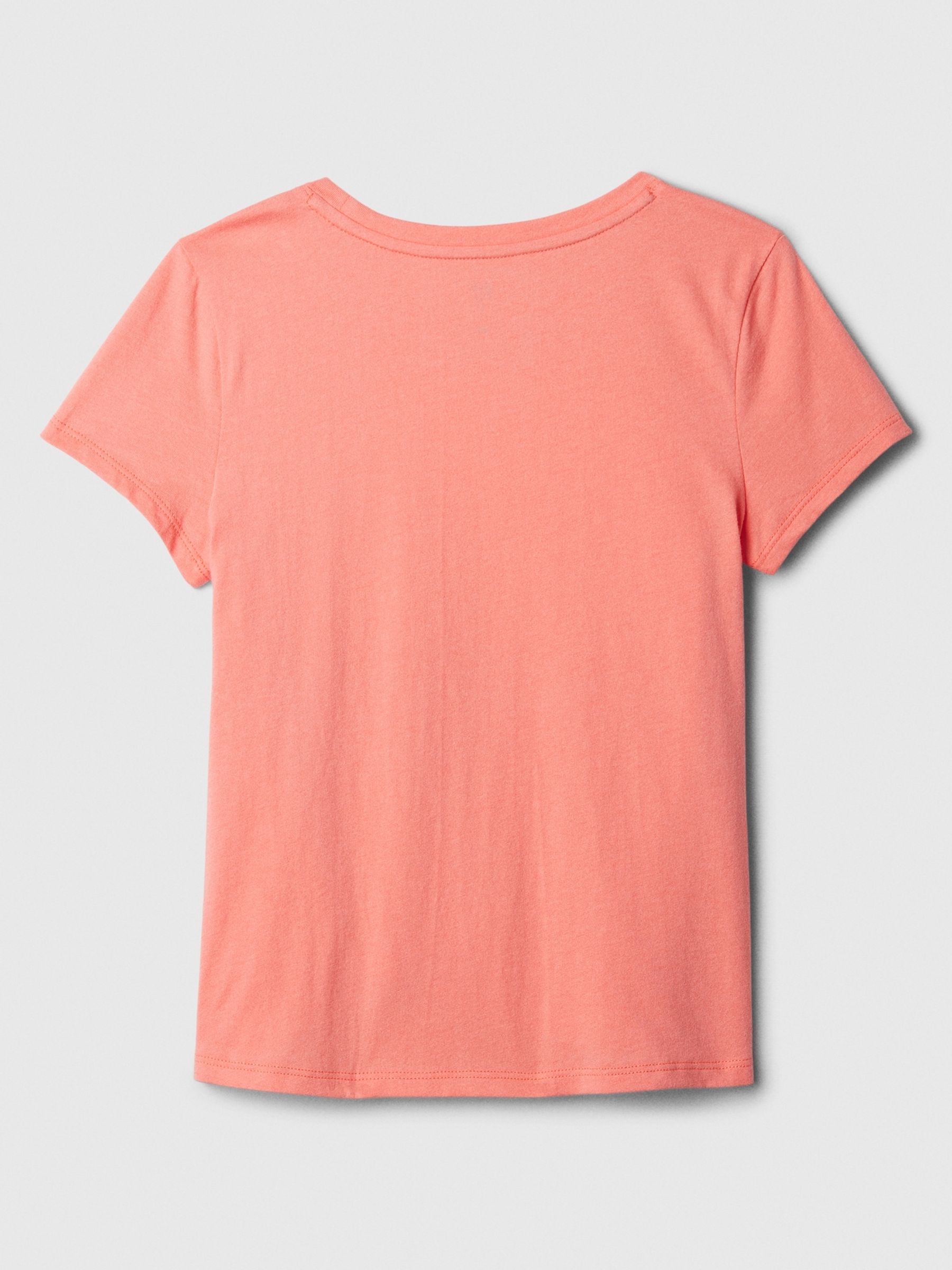 Orange Broidery Logo Knot-Tie Short Sleeve Crew Neck T-Shirt (4-13yrs) - Image 2 of 2