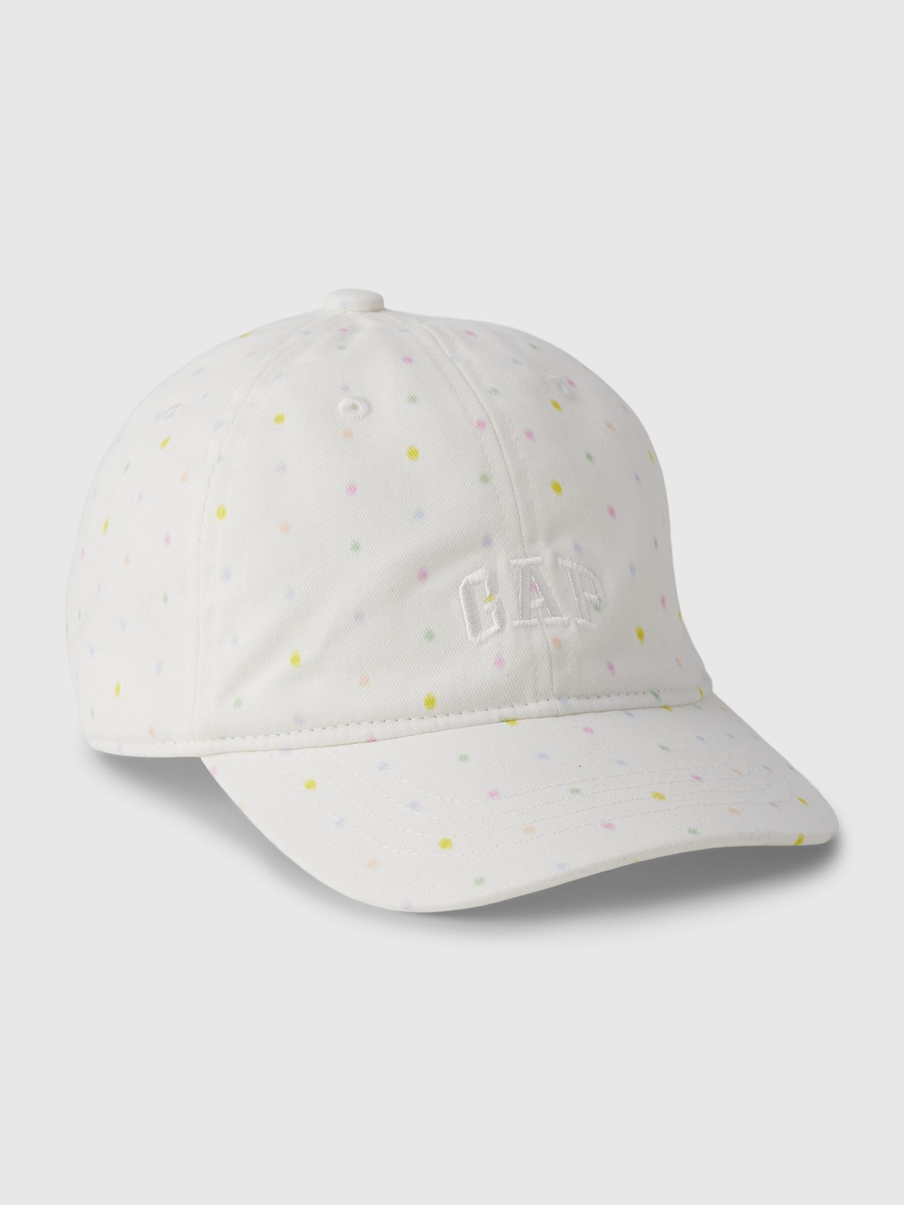 White Kids Print Arch Logo Baseball Hat - Image 1 of 1