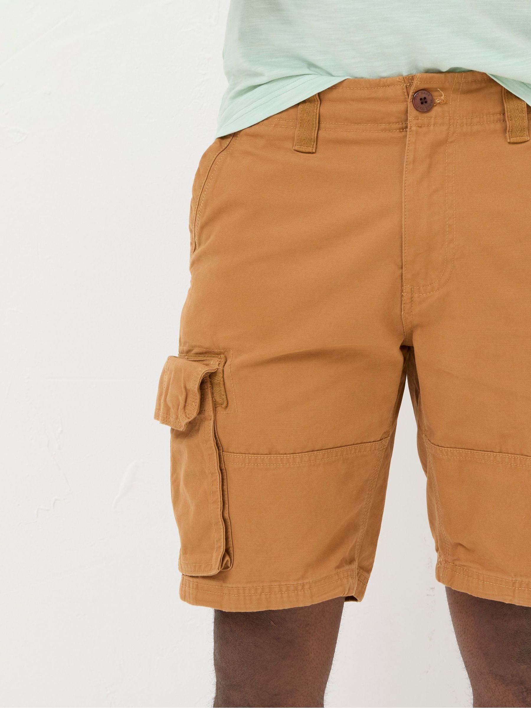 Breakyard Brown Cargo Shorts - Image 4 of 5