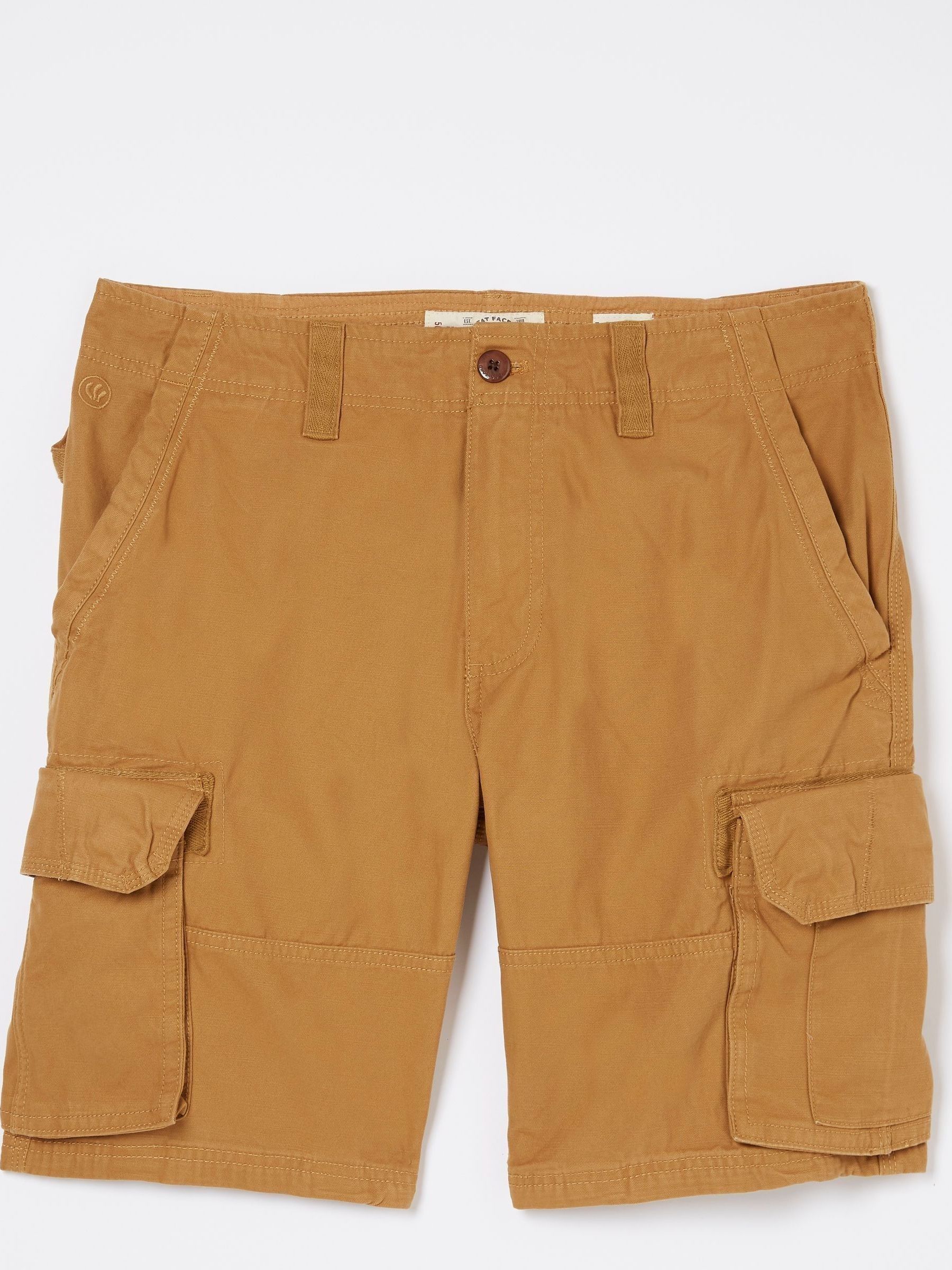 Breakyard Brown Cargo Shorts - Image 5 of 5