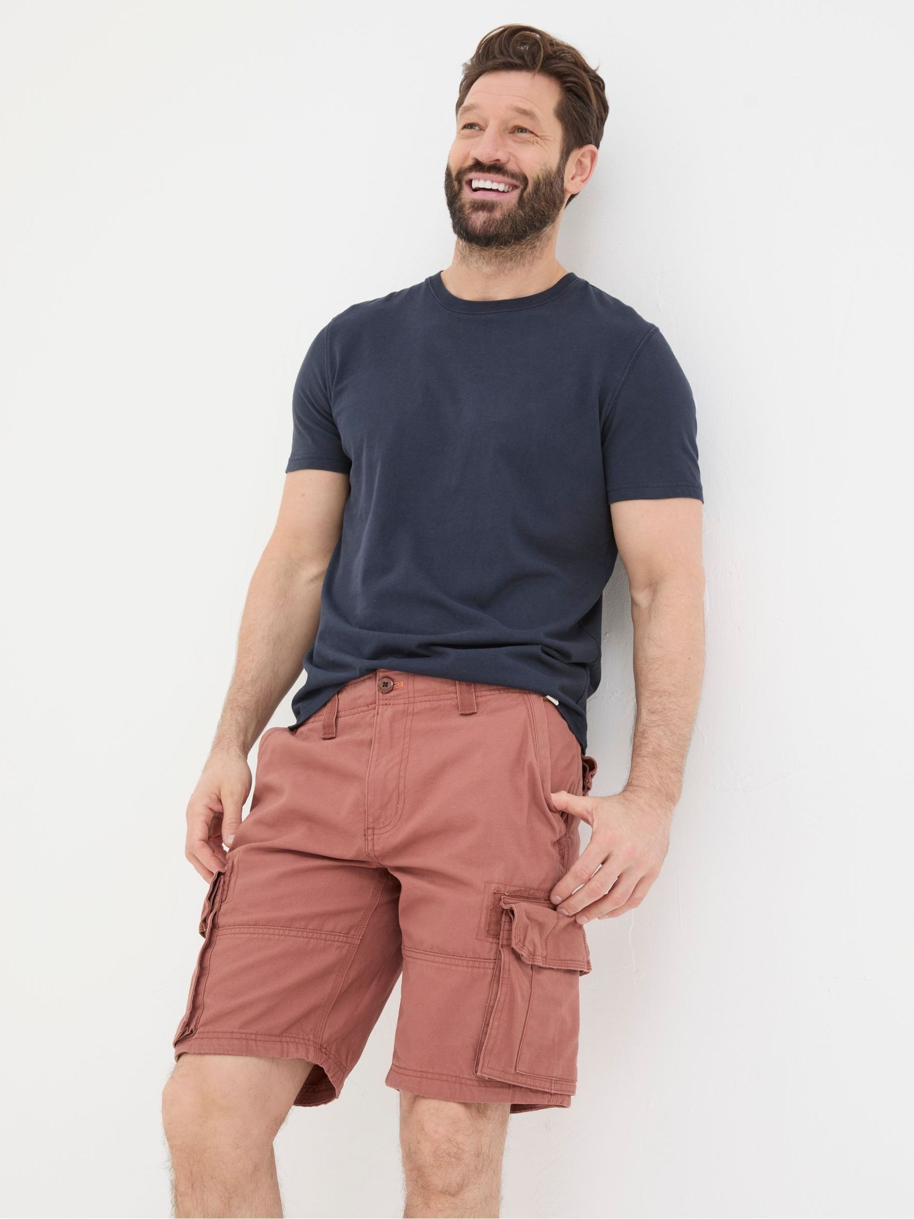 Breakyard Red Cargo Shorts - Image 1 of 4