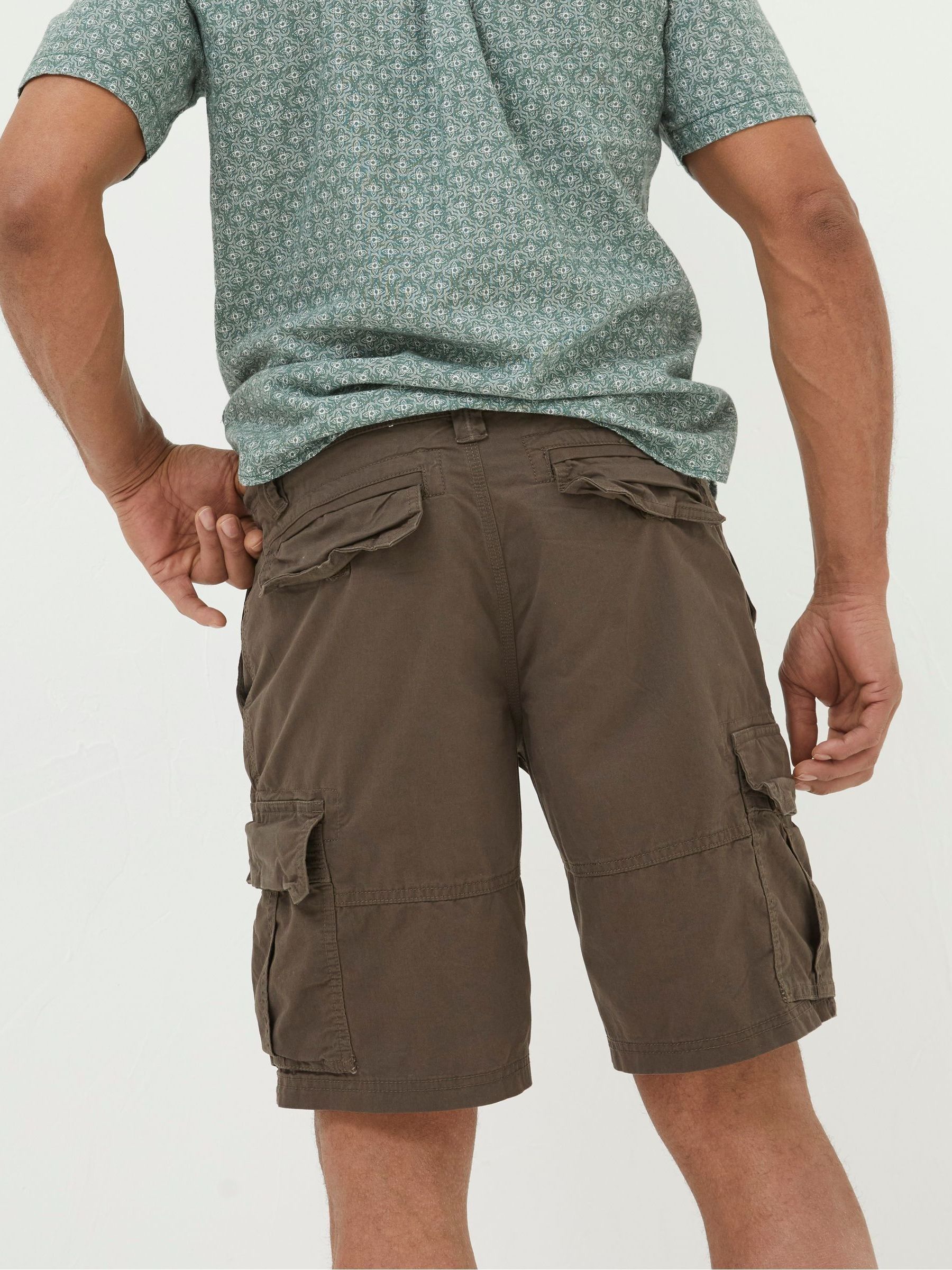 Bude Brown Lightweight Cargo Shorts - Image 2 of 4