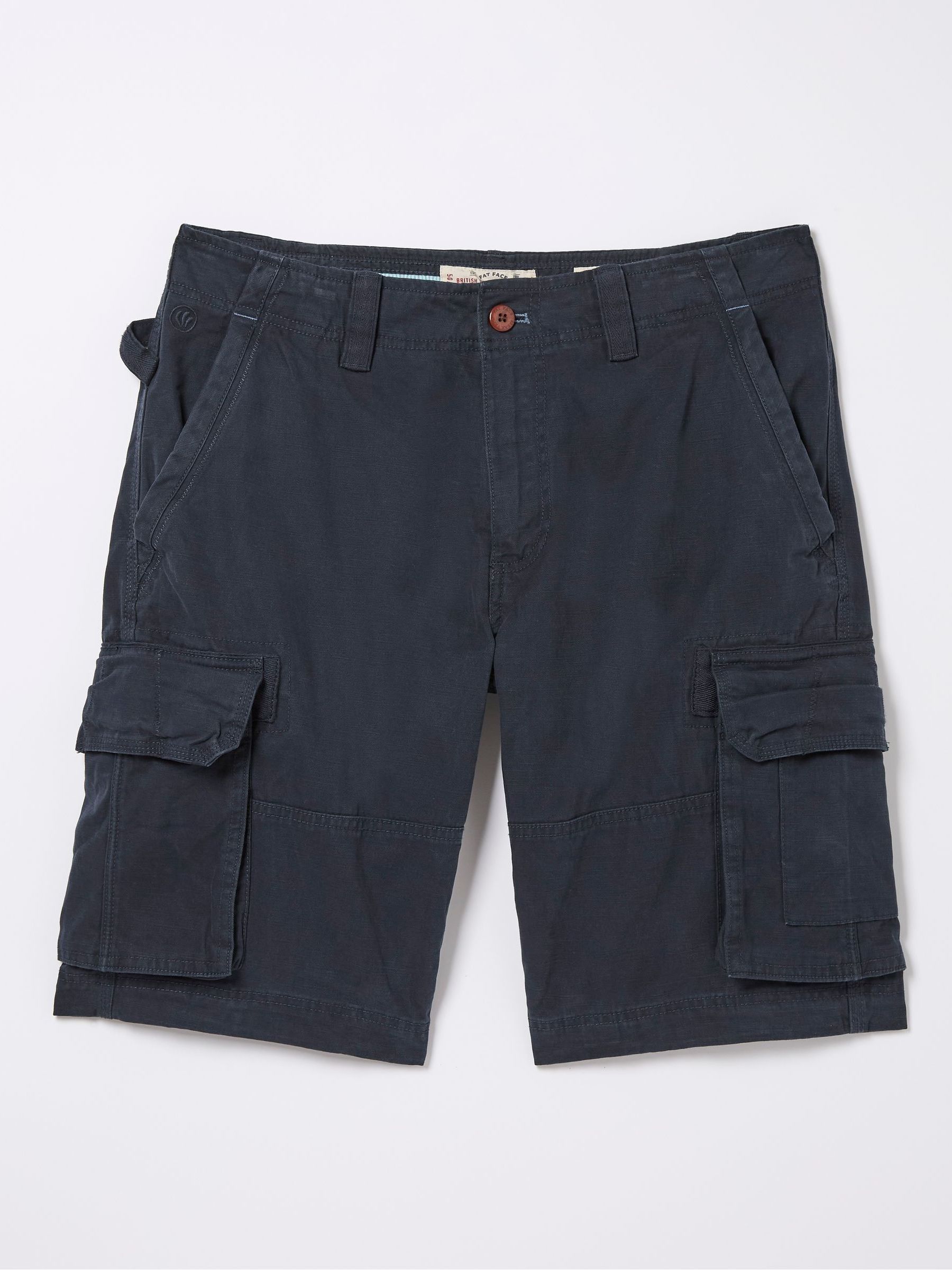 Breakyard Navy Blue Cargo Shorts - Image 4 of 4