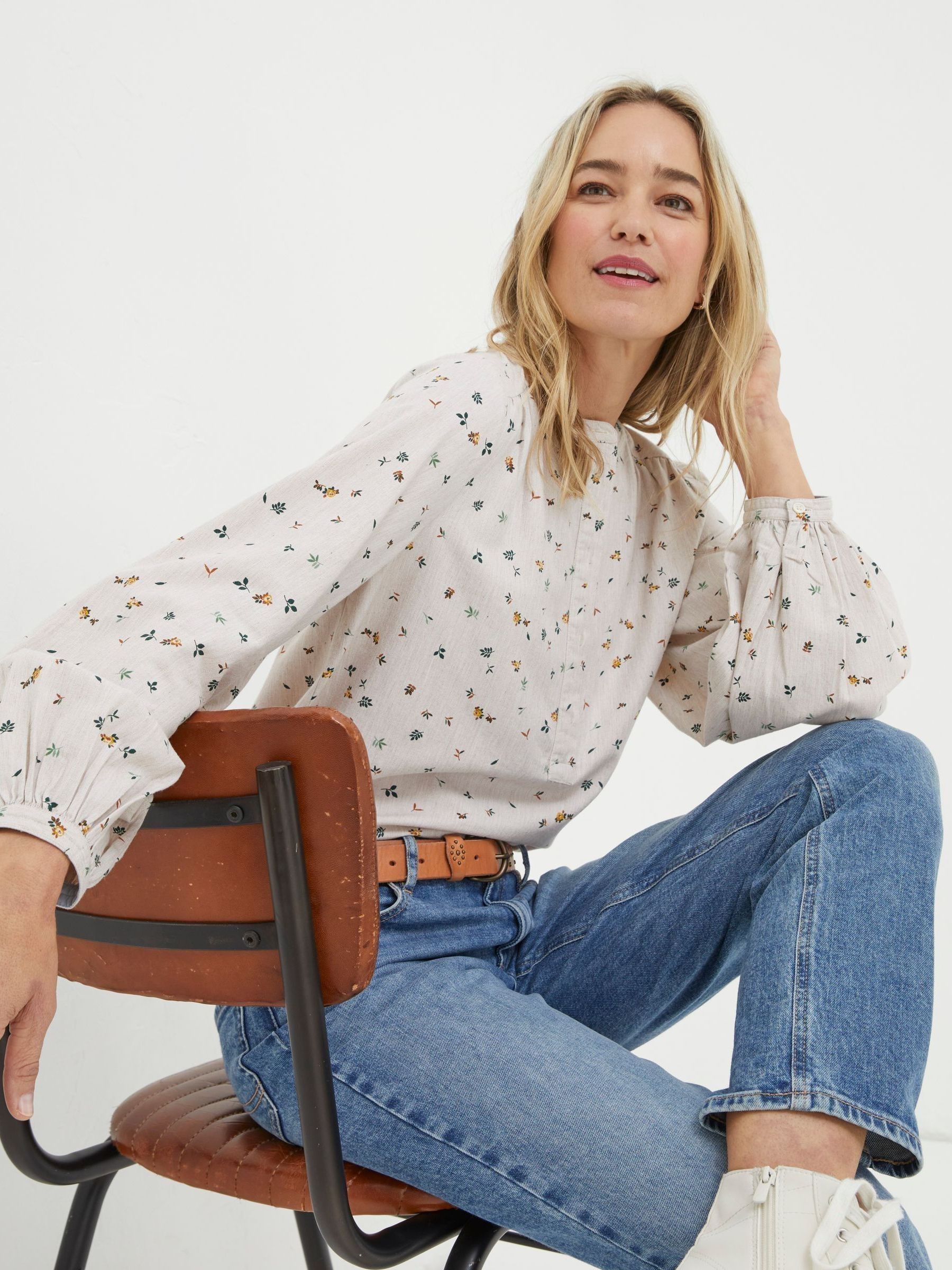 White Ditsy Blouse - Image 3 of 5