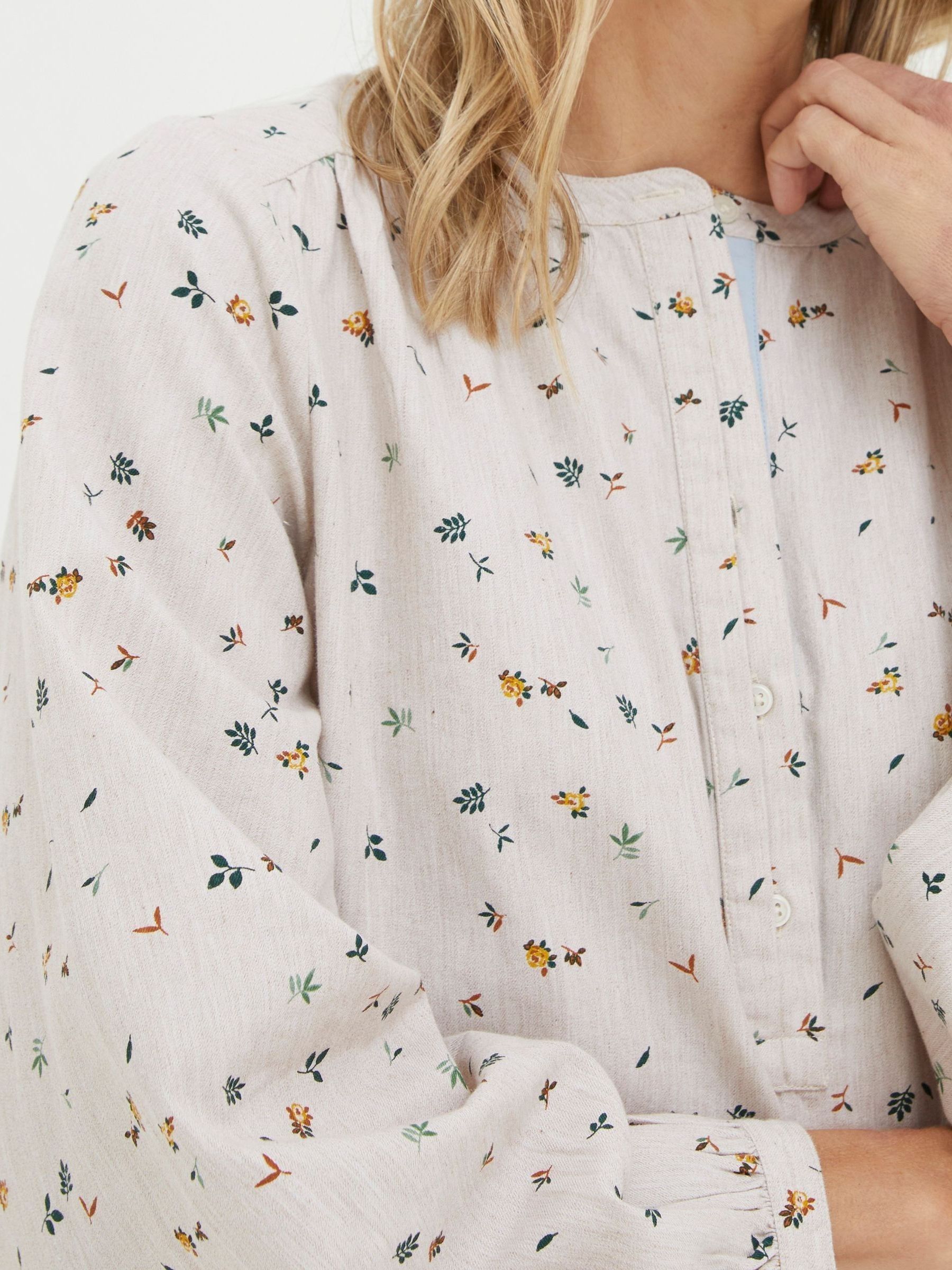 White Ditsy Blouse - Image 4 of 5