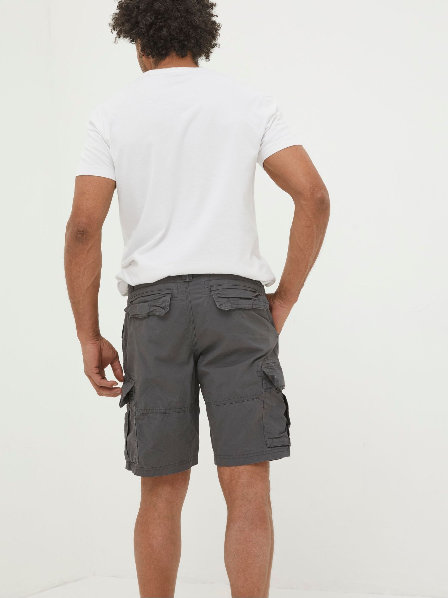 Bude Grey Lightweight Cargo Shorts - Image 2 of 4