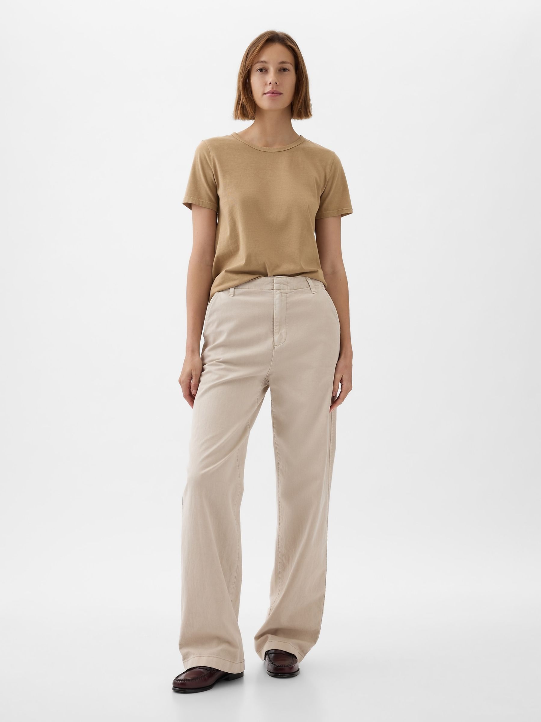 Brown Cotton Short Sleeve Vintage Crew Neck T-Shirt - Image 3 of 4