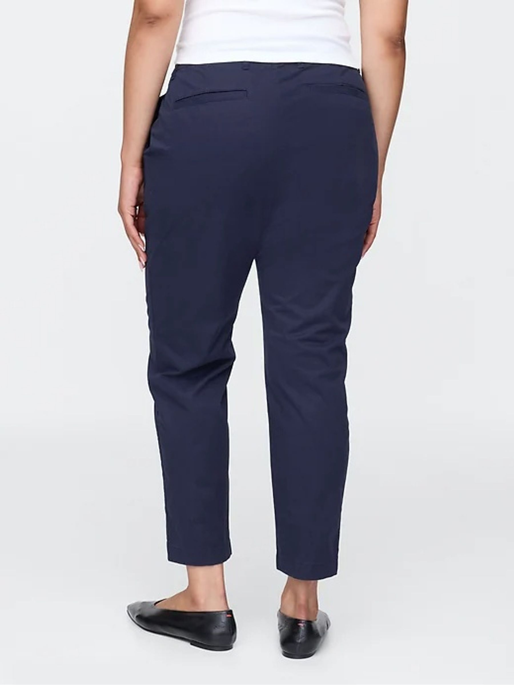 Navy Blue Mid Rise Ankle Length Downtown Chinos - Image 5 of 7