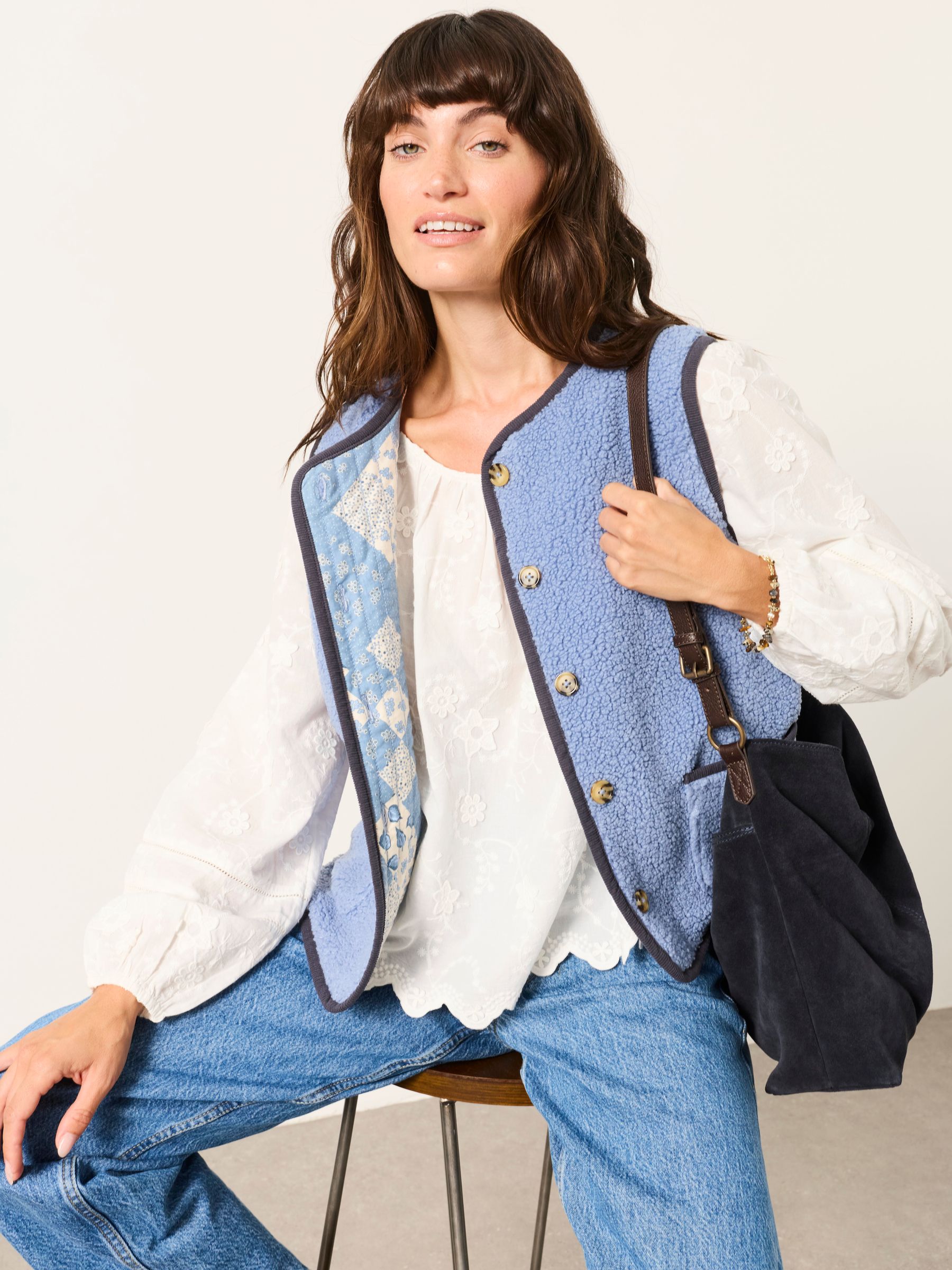 Dawn White Embroidered Blouse - Image 6 of 7