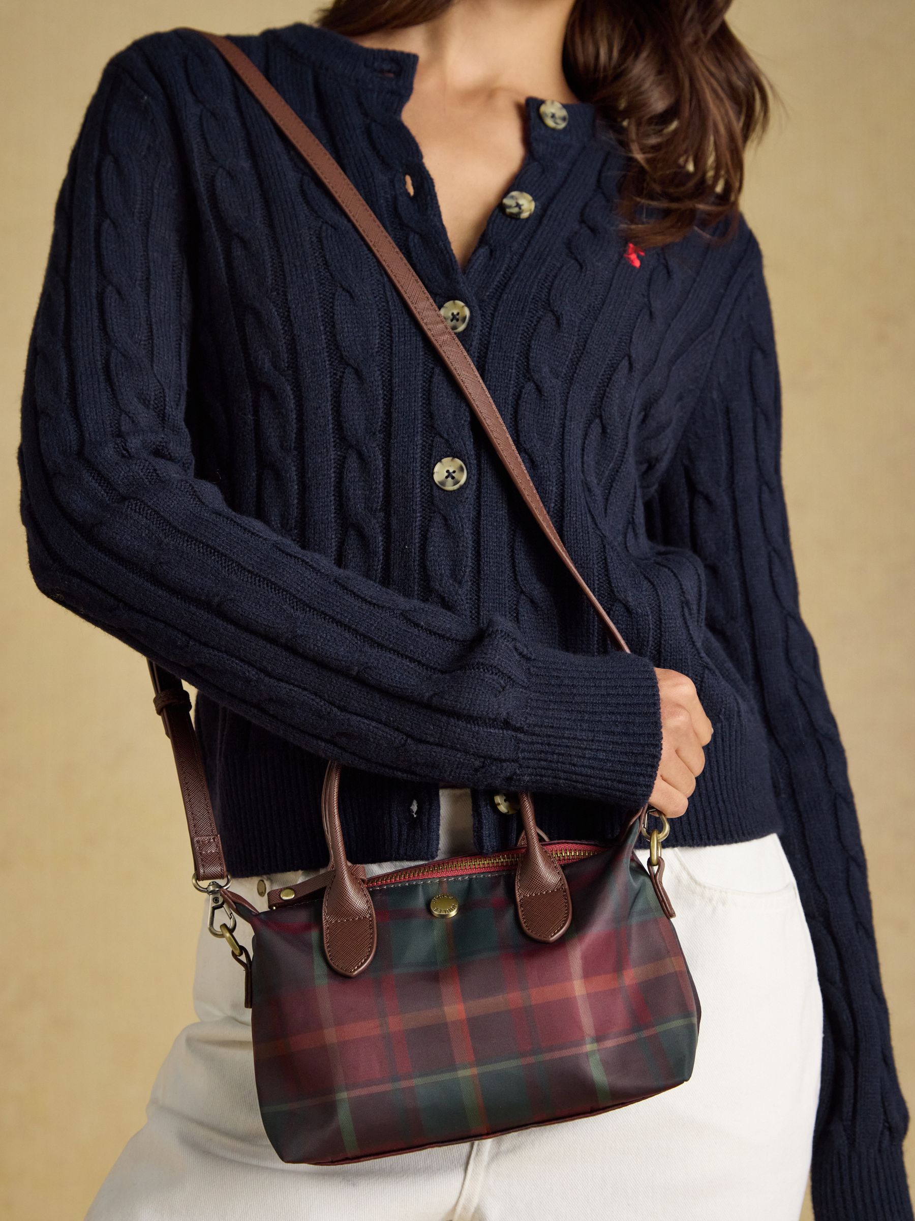 Mini Berry Check Crossbody Handbag - Image 2 of 8